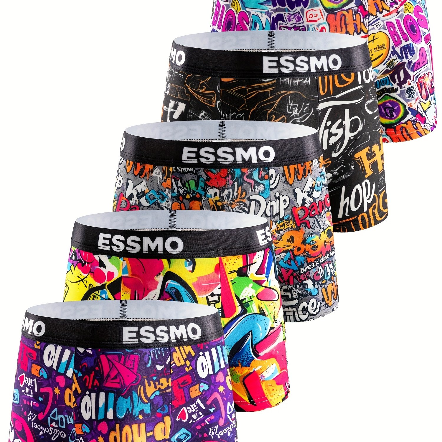 5pcs Men's Boxer Briefs Short