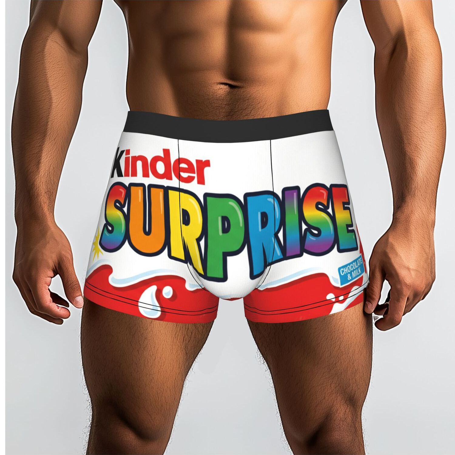 TEMU 1pc K-KINDER JOY Surprise Caleçons Homme Culottes Sous-vêtements Homme Imprimé Shorts Boxer Briefs