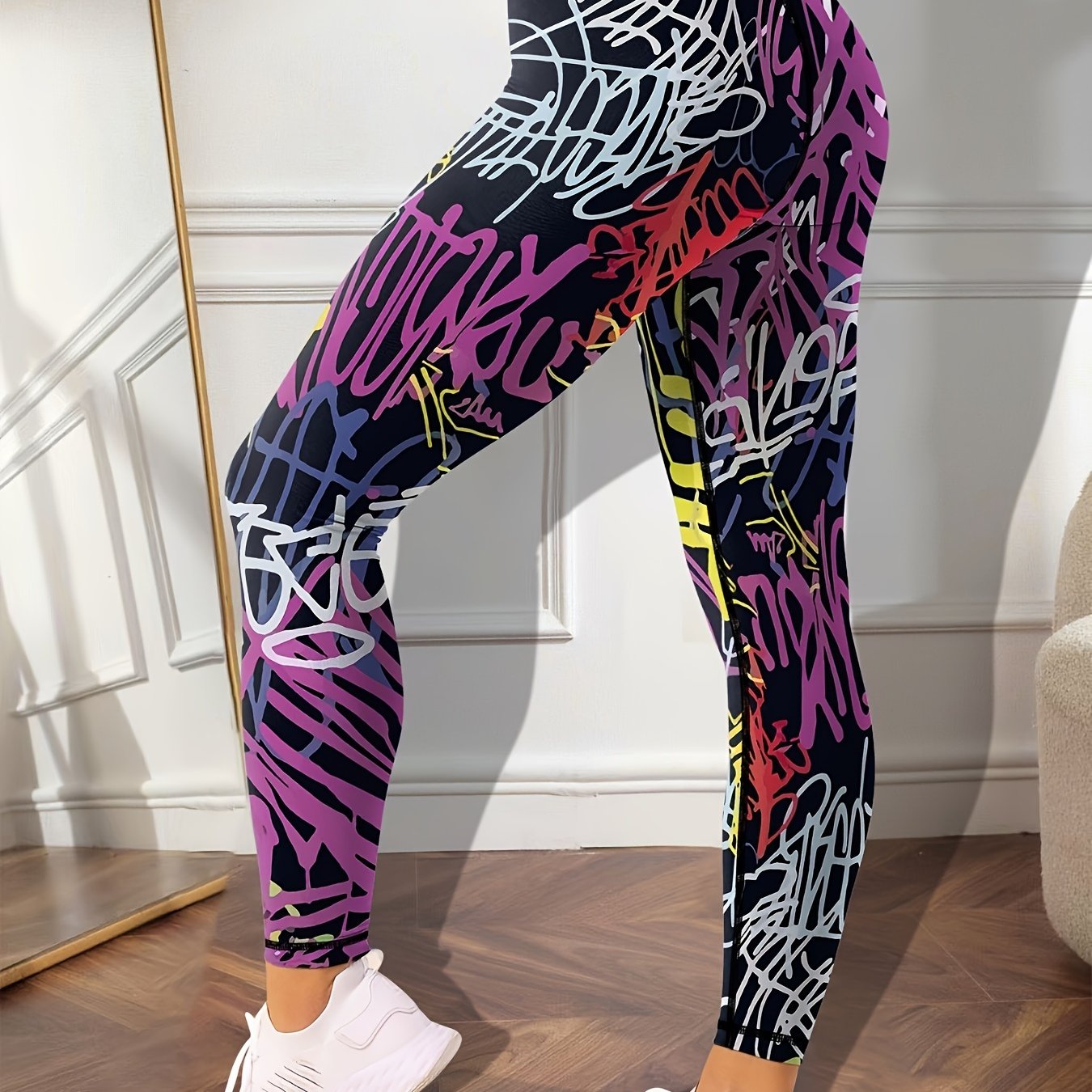 Pantalones De Yoga Adelgazantes Con Patrón Navideño, Polainas De Yoga Con  Control De Barriga Para Levantamiento De Glúteos, Ropa Deportiva Para Mujer