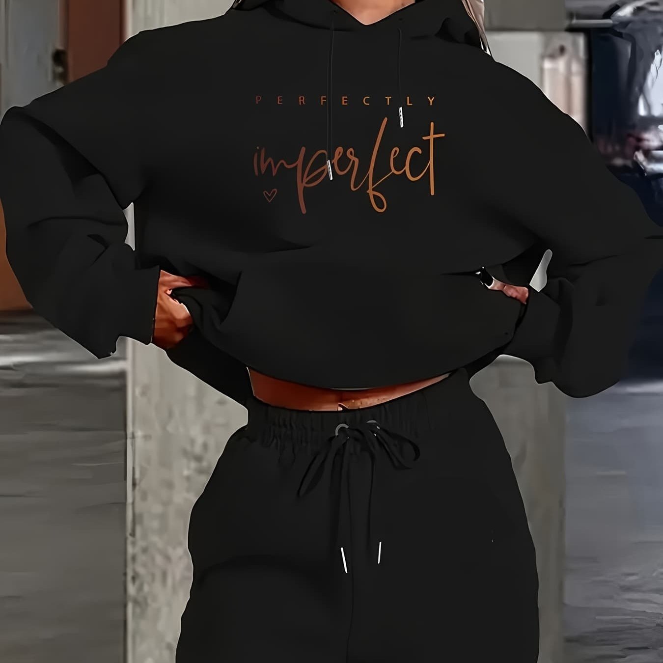 TEMU Sweat à capuche noir à manches longues pour homme avec motif "", intégrée, tendance et pour une utilisation quotidienne à , en extérieur et en