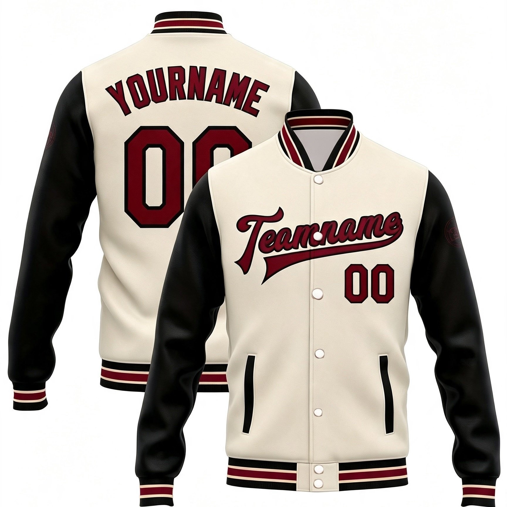 TEMU Giacca da baseball da personalizzata stile college, motivo con stampa del della , resistente e in stile casual