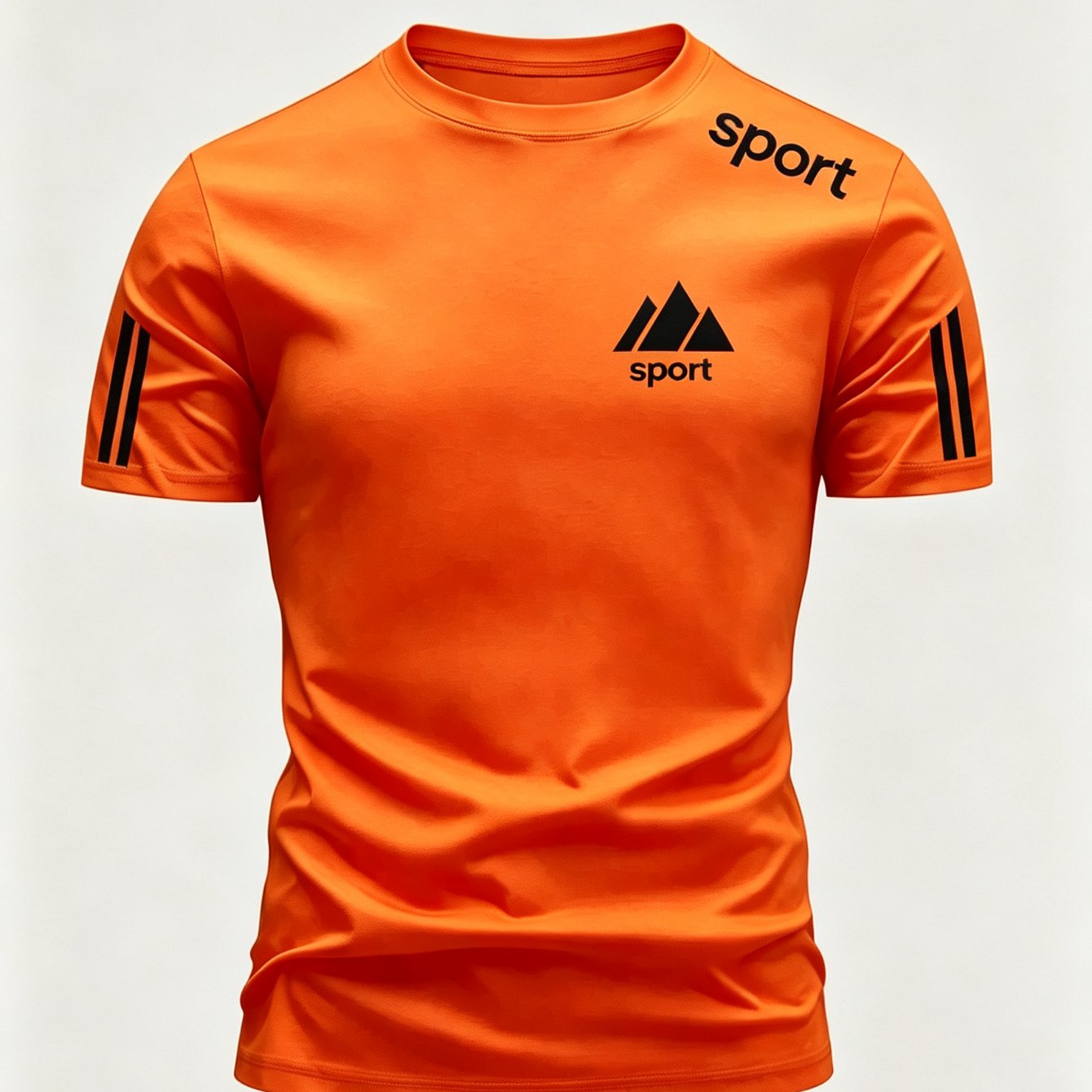 TEMU Men' Mountain Short Sleeve Summer Thin Breathable Round Neck T-shirt, Fitness Casual Versatile Top