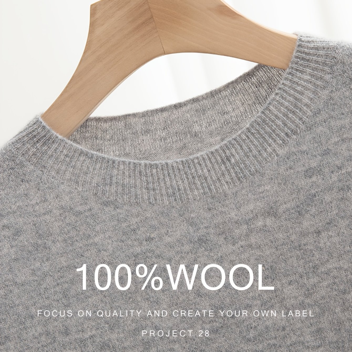 TEMU 100% Wool High-quality Fabric Light Luxury Men's Short Sleeve Crew Neck Pullover Knit T-shirt, Fashionable And Casual, Suitable For Outdoor