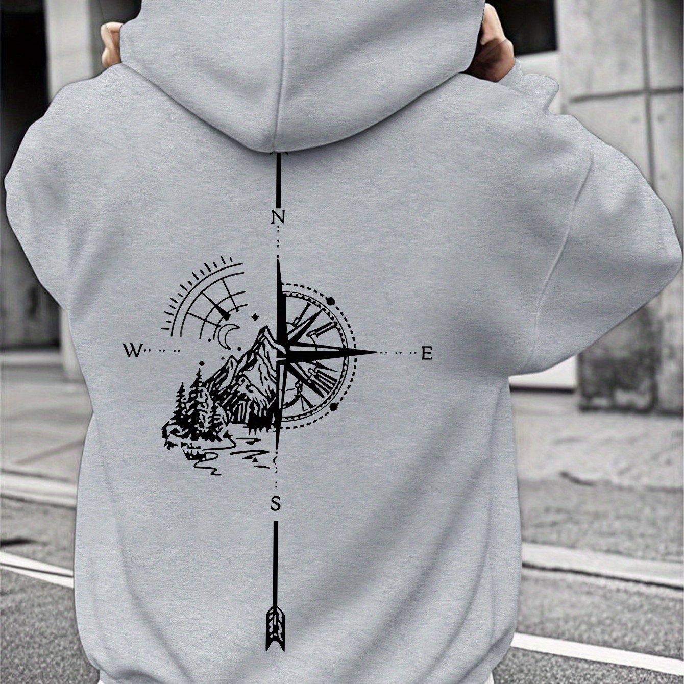 E-shop Herren Mode Trend Kapuzenpullover mit Druck