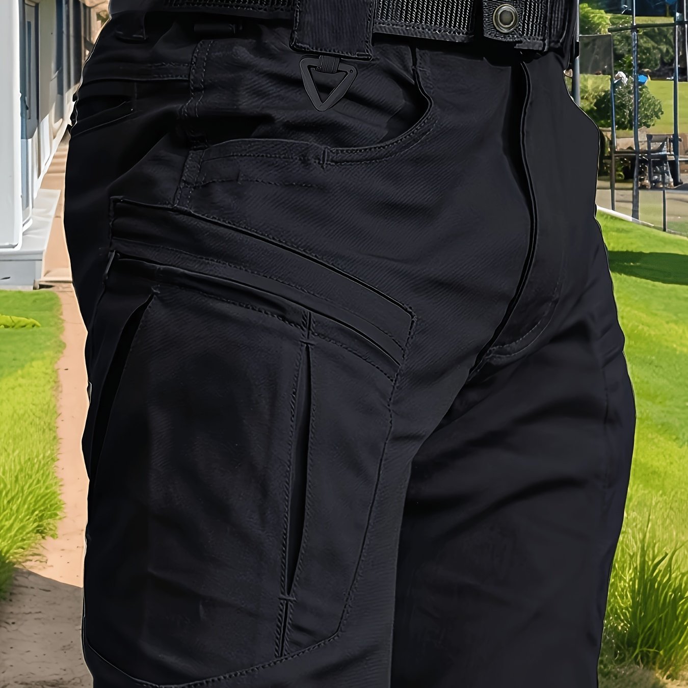 TEMU Men's Tactical Cargo Pants, Outdoor Trousers, Men's Tactical Pants, Multi-pocket, Adjustable Waist, Durable And Wear-resistant Fabric,
