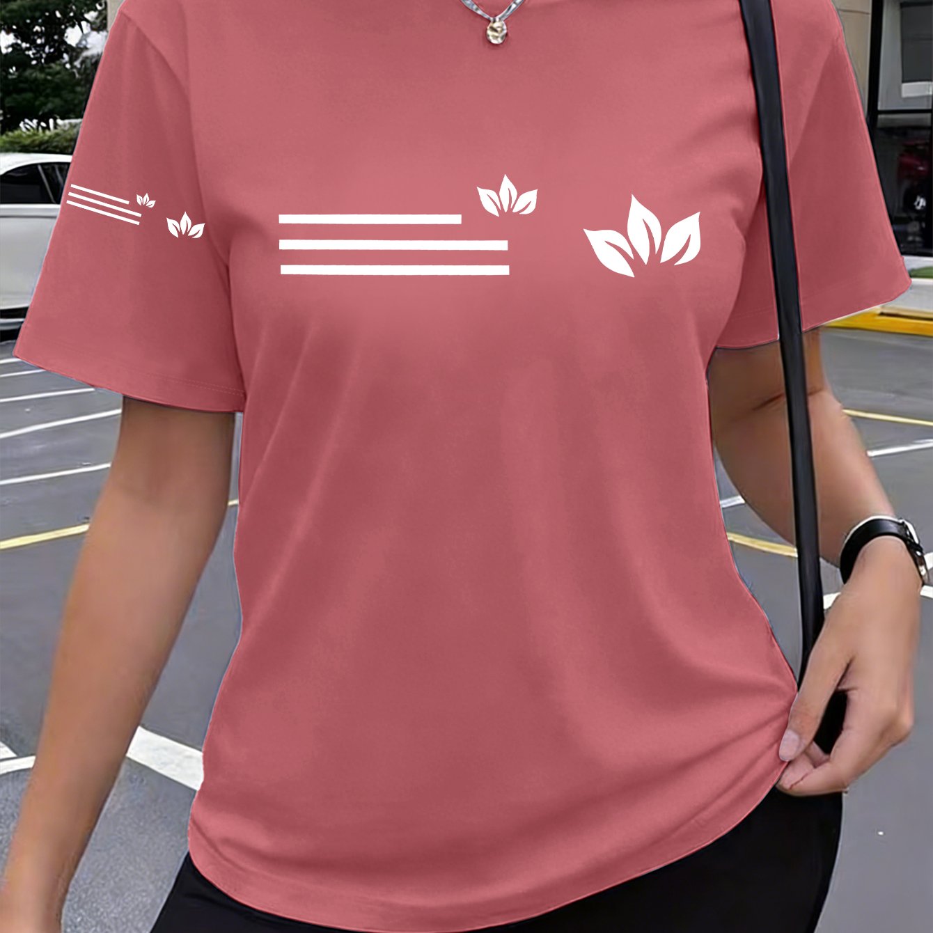 E-shop 1 Stück Blütenblattmuster Gestreifter Druck, Neuer Y2K-Stil, Einteiliger Bedruckter Damen Sportbekleidung, Elegante und Bequeme Atmungsaktive