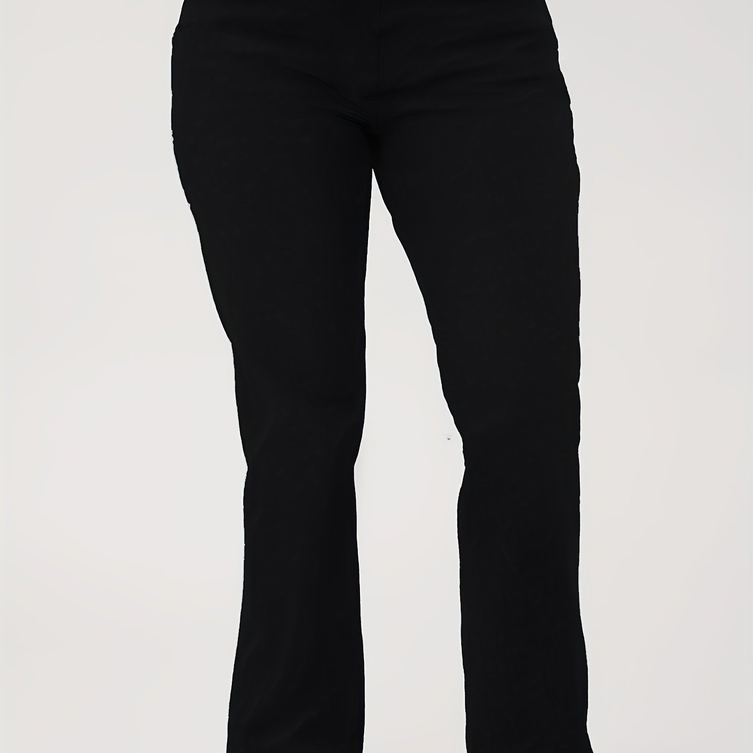 TEMU Plus Size, Extended Plus-size Stretch Straight-leg Pants