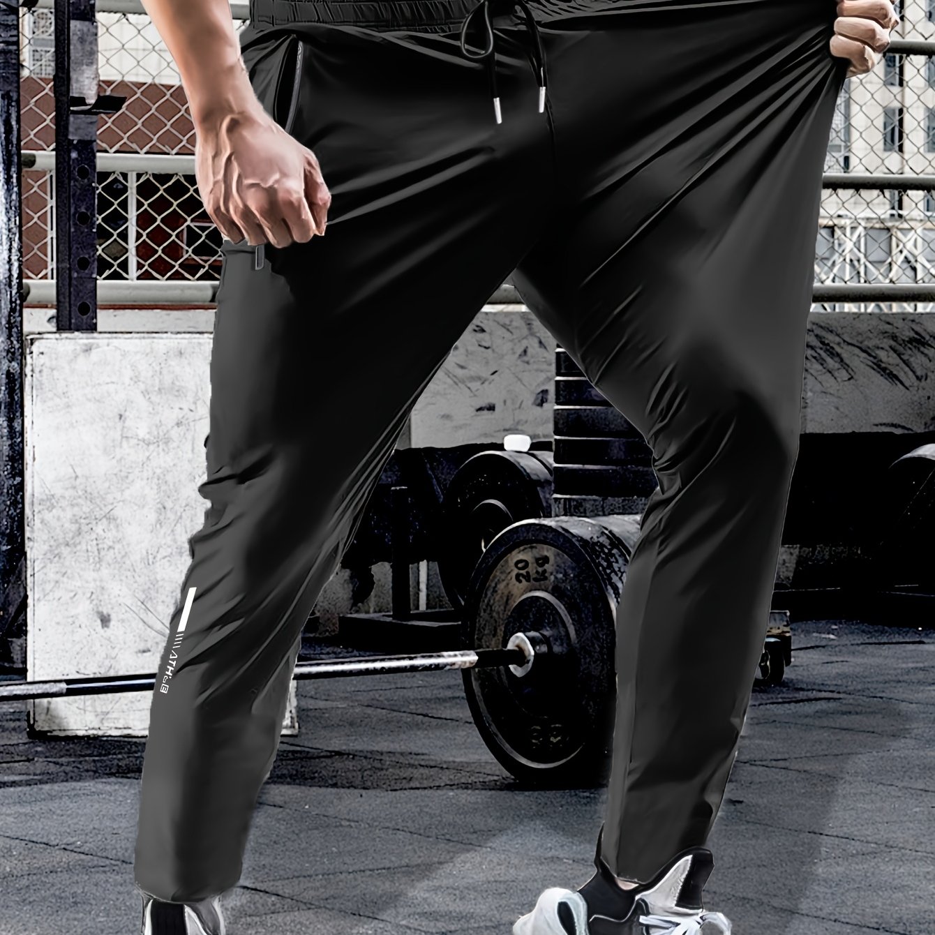 Men's Sports Pants Fitness Pants High Elasticity Breathable Comfortable Trousers Suitable For Fitness, Running, Football, Training