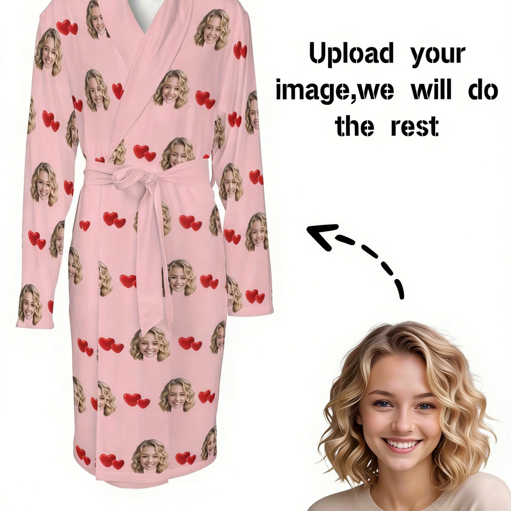 TEMU Custom Men's Bathrobes That Personalized With Photo Portraits Make For A Unique Gift, Featuring Fun Big Head Or Face Swap Effects. Perfect For ,