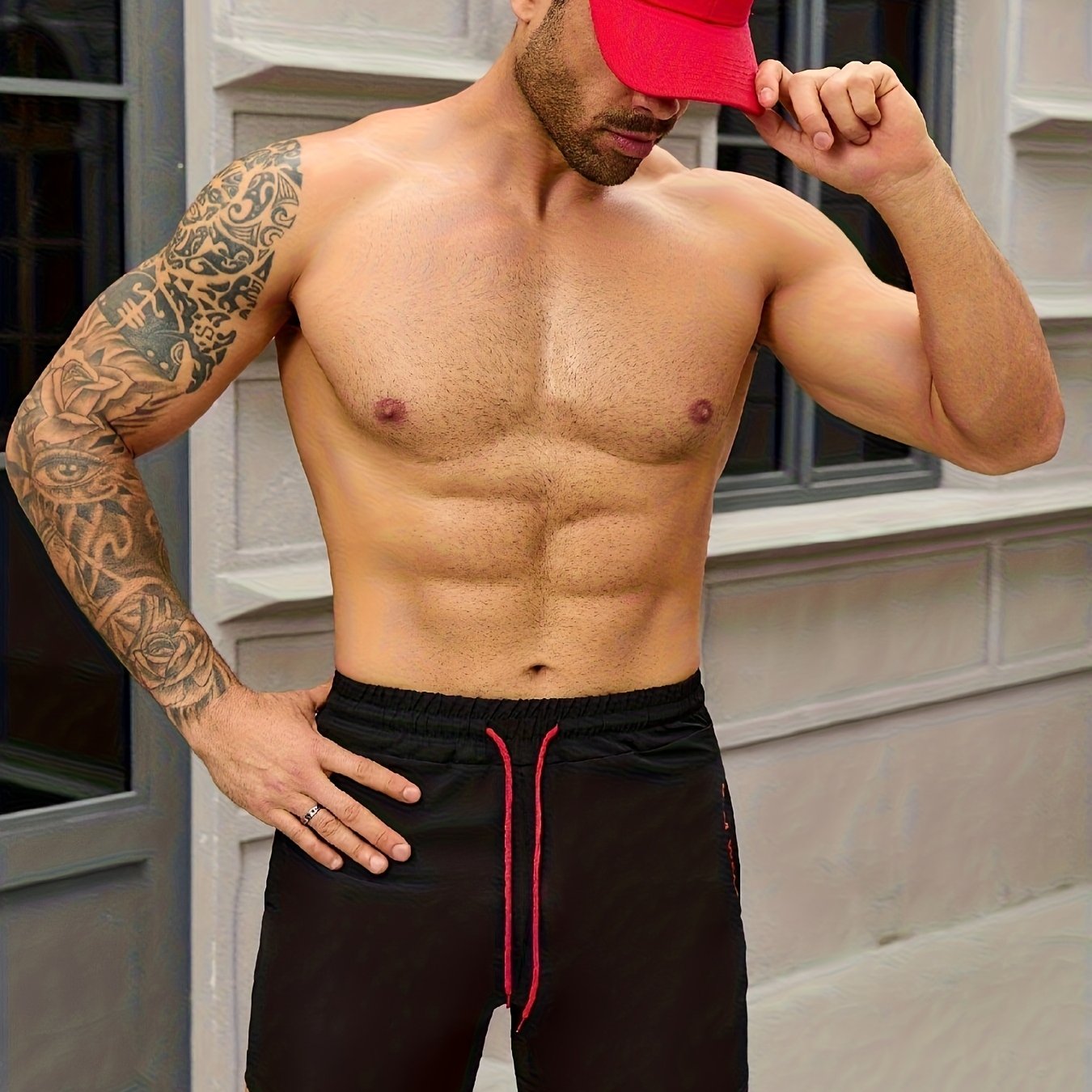 Men's Quick-dry Fitness Three-quarter Shorts, New Summer Stretch Training Running Pants