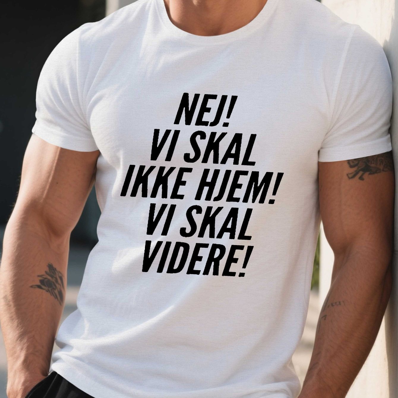 TEMU Funny Danish Humor Saying Men's Short Sleeve T-shirt Summer T-shirt Top