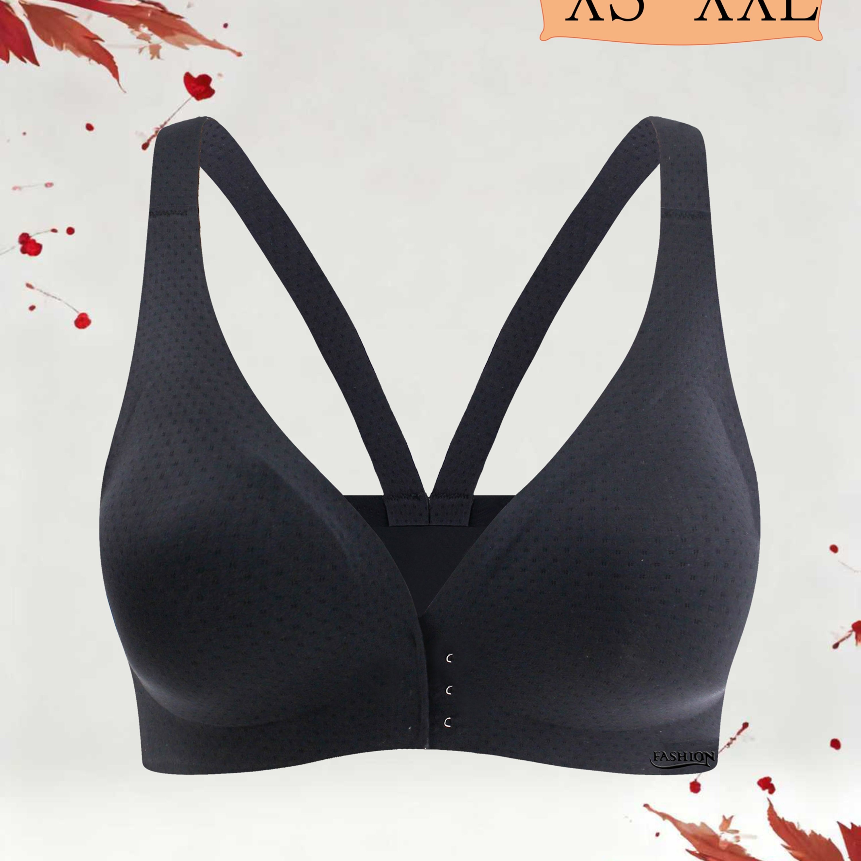TEMU Traceless Bra With Front Opening