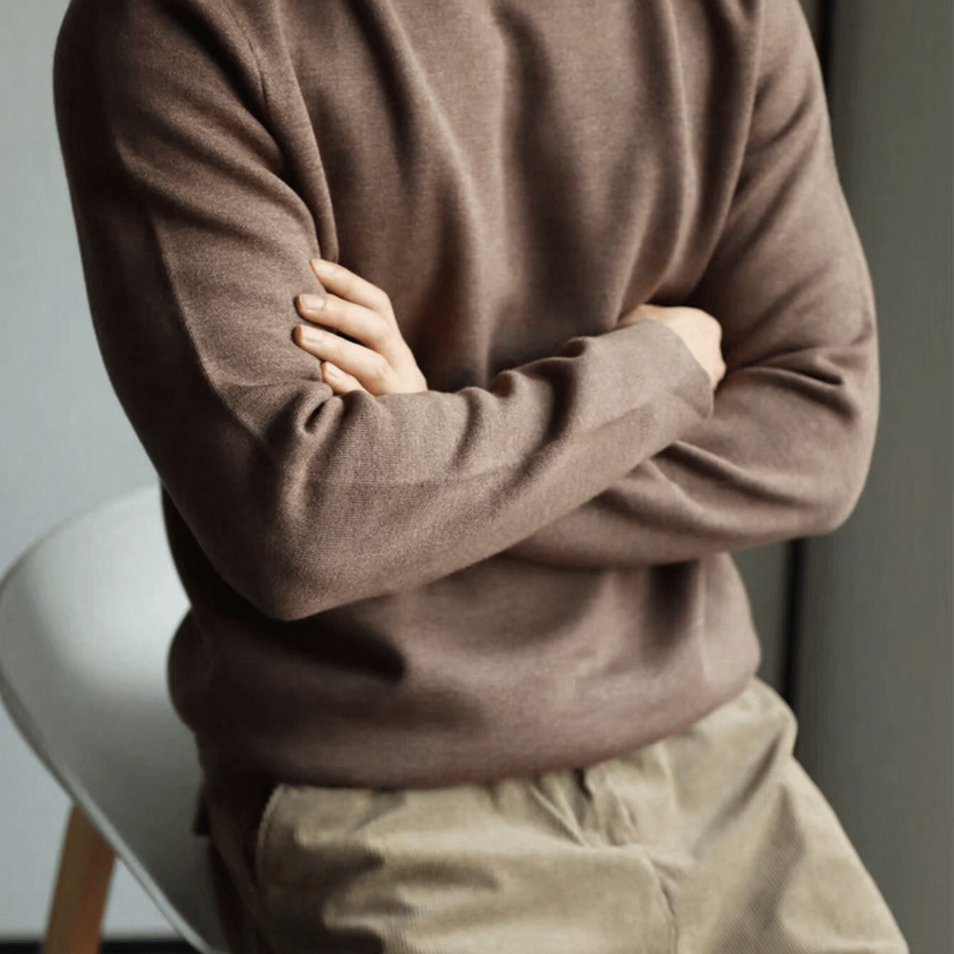 E-shop 1 Herren Freizeit Einfarbiger -Turtleneck-Pullover, Passform, geeignet für Herbst Winter Kollektion