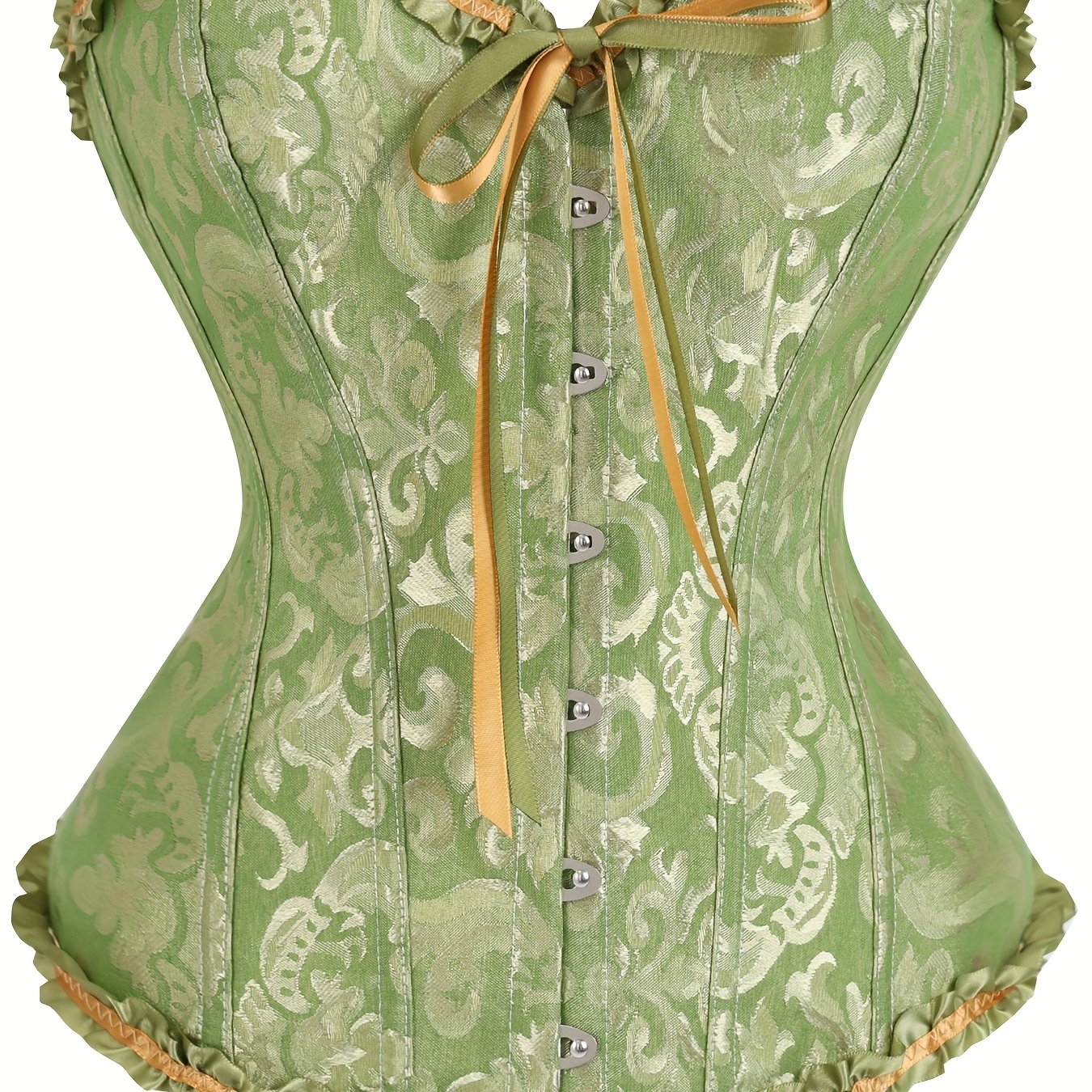 TEMU 819 Grass Green Lace Court Corset