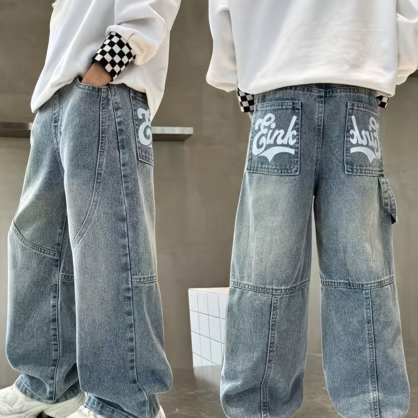Boys' Jeans, /, Children's Autumn Pants For Middle And Older Boys