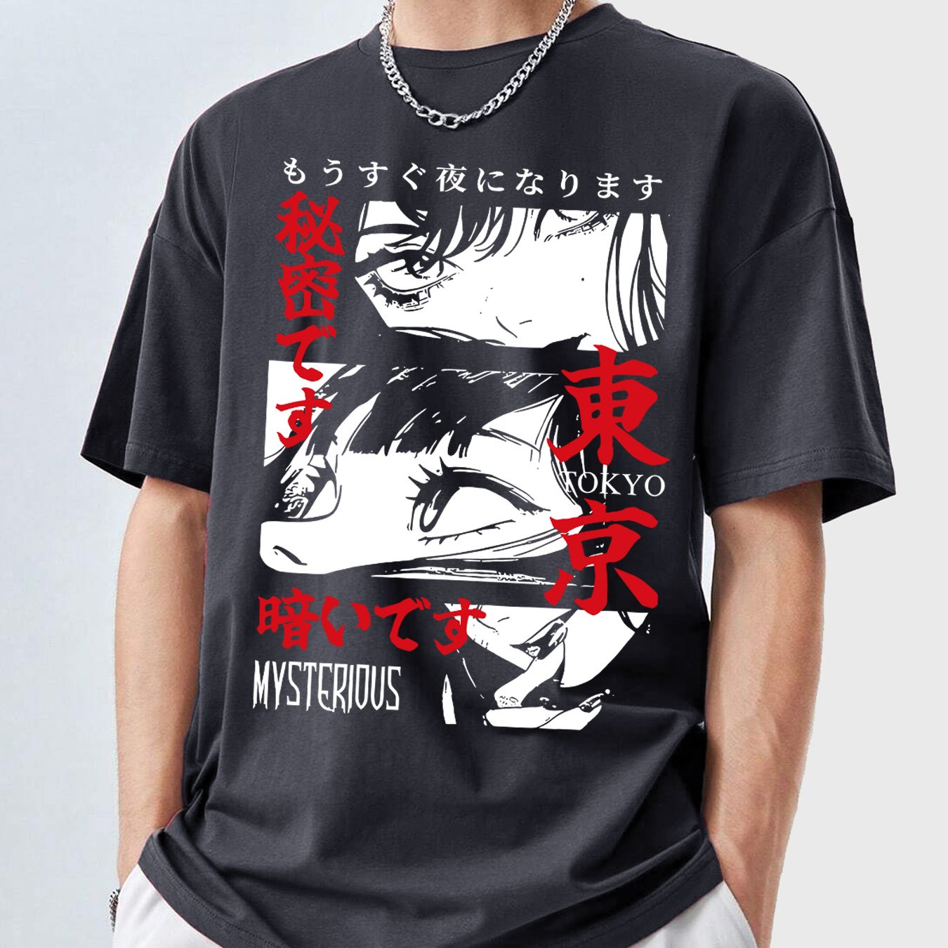 TEMU Y2k Anime Men's Print T-shirt
