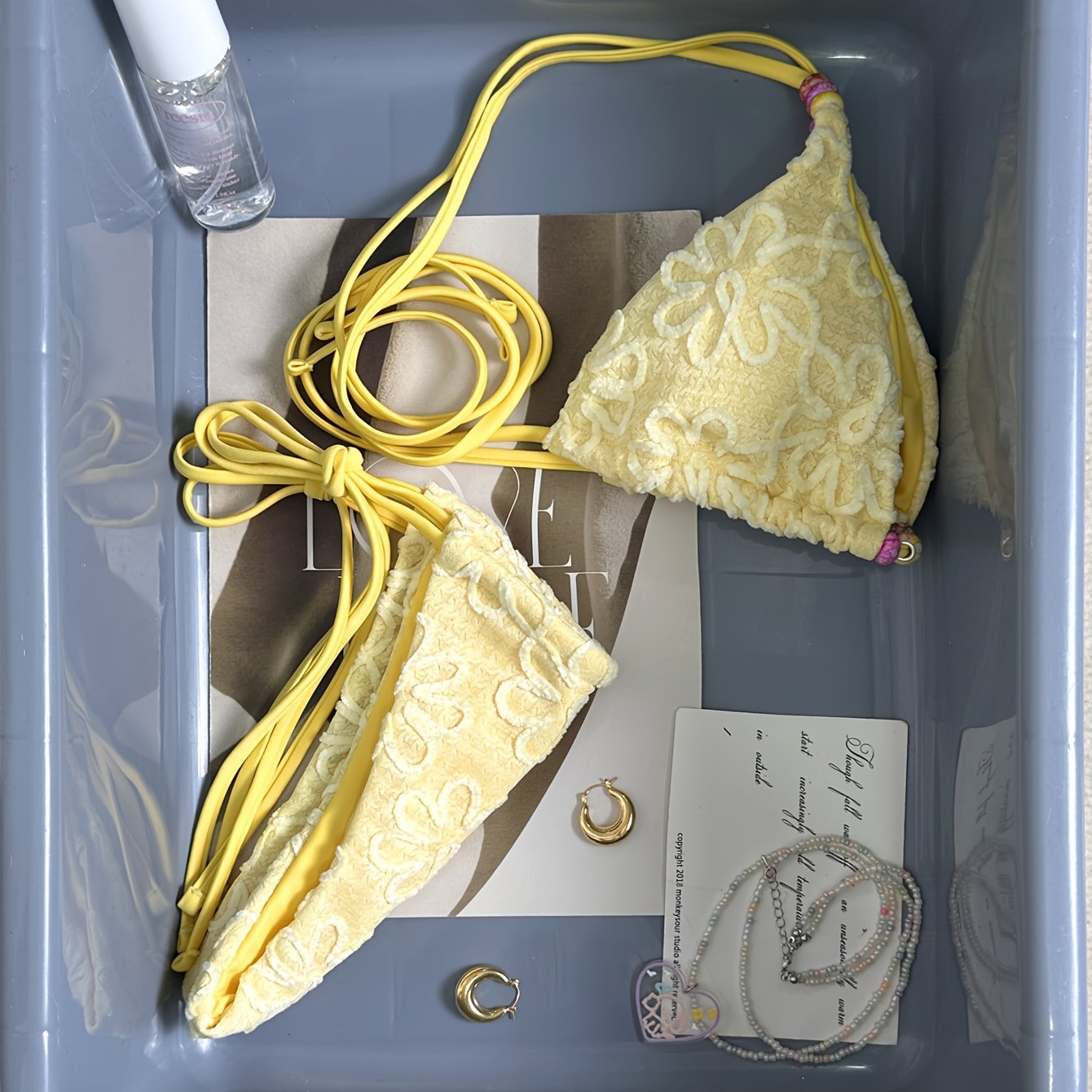 TEMU Ensemble de bikini 2026 à ficelle de perles