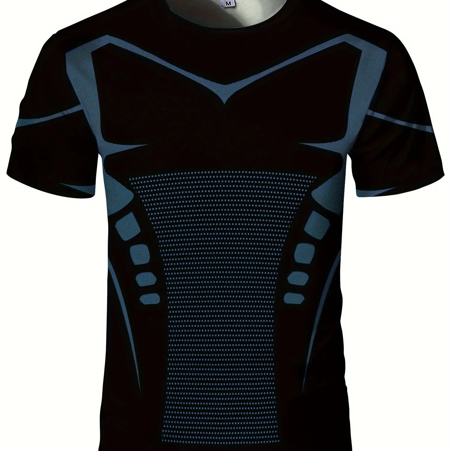 TEMU [print Design - Non-textured] 2026 's T-shirt For Fitness, Print, Breathable Polyester Athletic Top, Suitable For Training, Gym, And Casual Wear