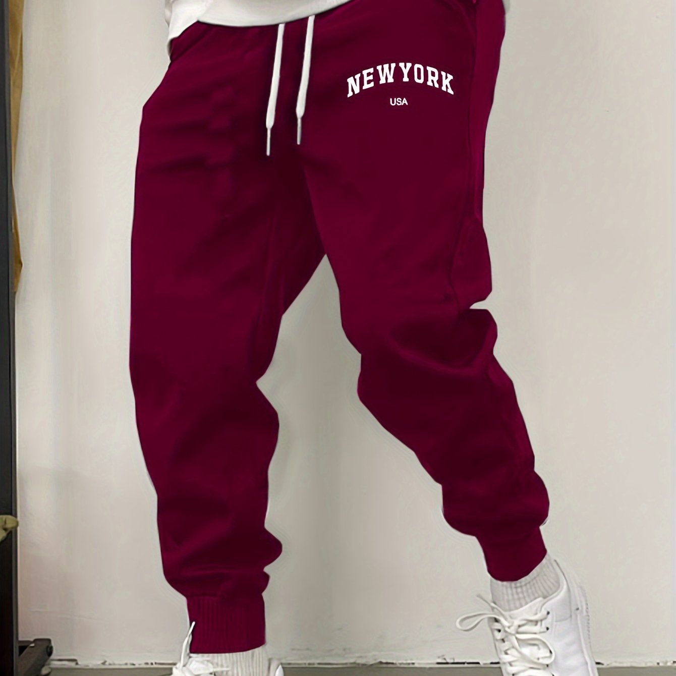 TEMU New Print Men's Casual Sweatpants, Comfortable Autumn/winter Sweatpants, Winter Casual Outdoor Joggers