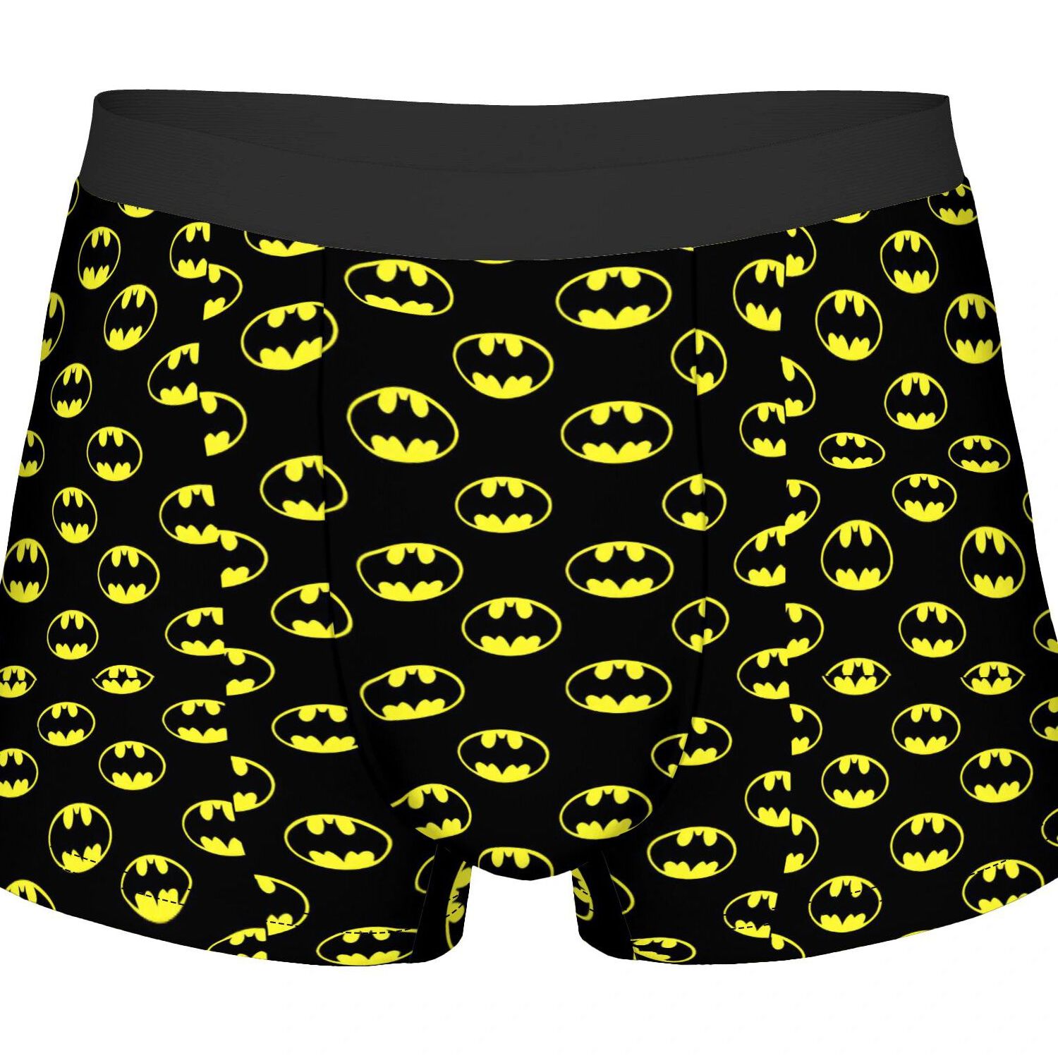 TEMU Batman Coreblack Border Underwear Polyester Underpants 2d Print Design