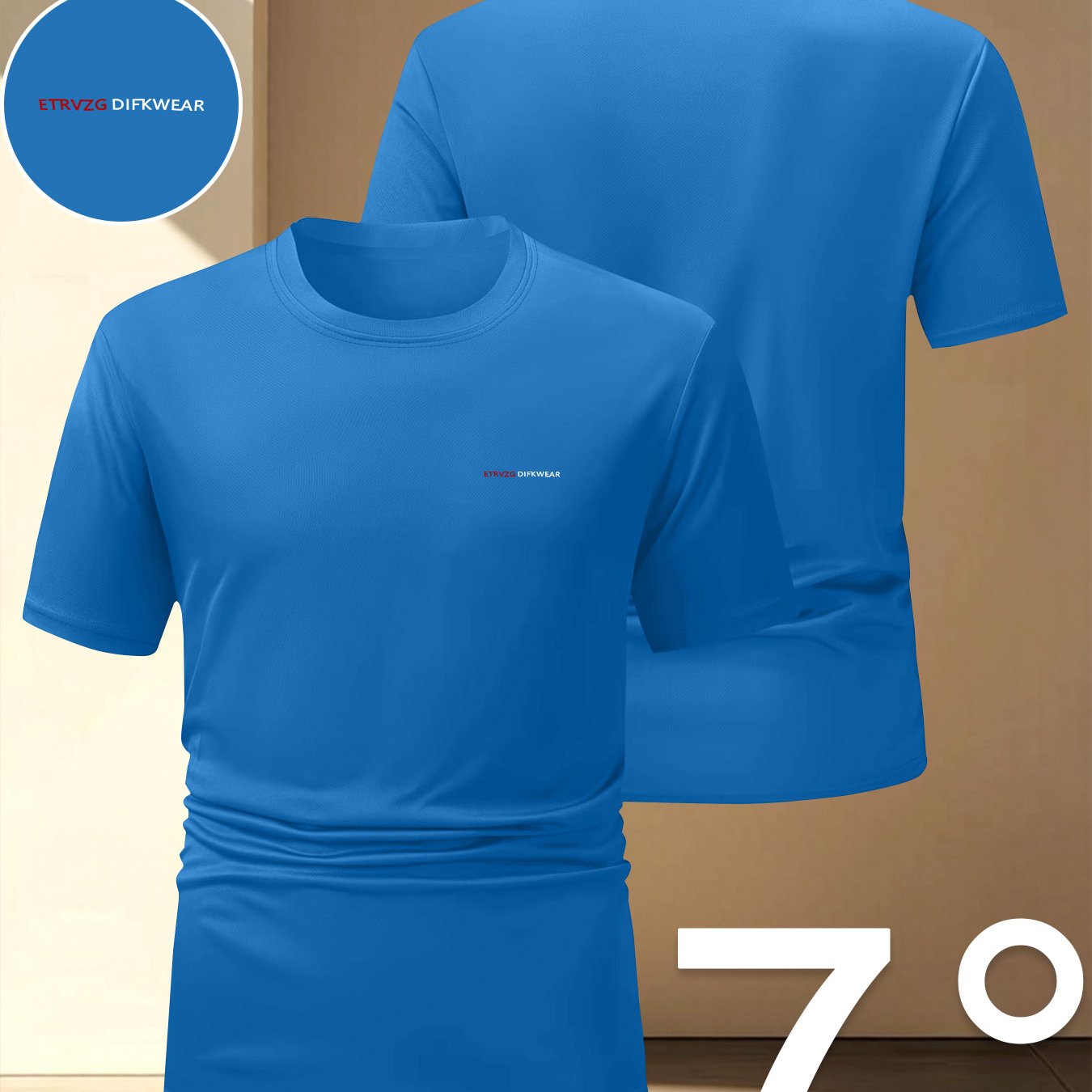 TEMU Men'-thin Quick- T-shirt - Breathable Moisture-wicking Crew Neck Gym Top Suitable For Running, Outdoor & Summer Workouts, Machine Washable