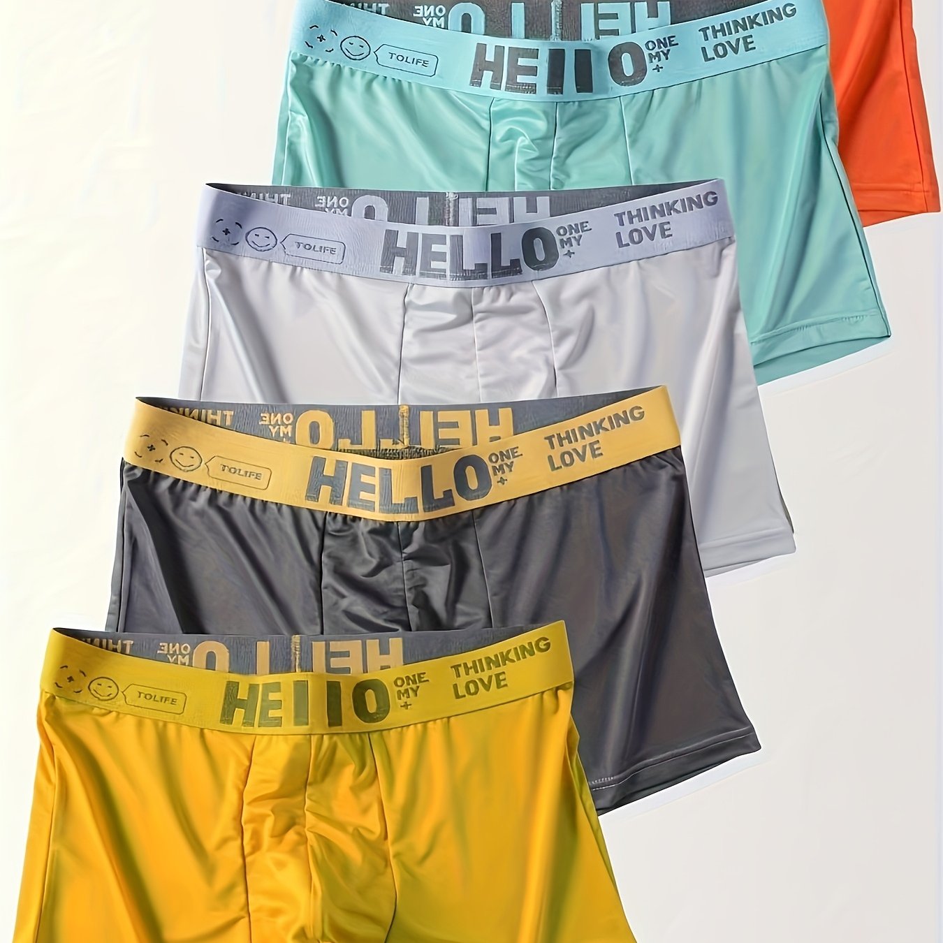 E-shop 5-teiliges Herrenunterwäsche-Set, Bequeme Boxershorts, Atmungsaktive Stretch-Boxershorts, 5-teilige Weiche Atmungsaktive Herrenboxershorts,