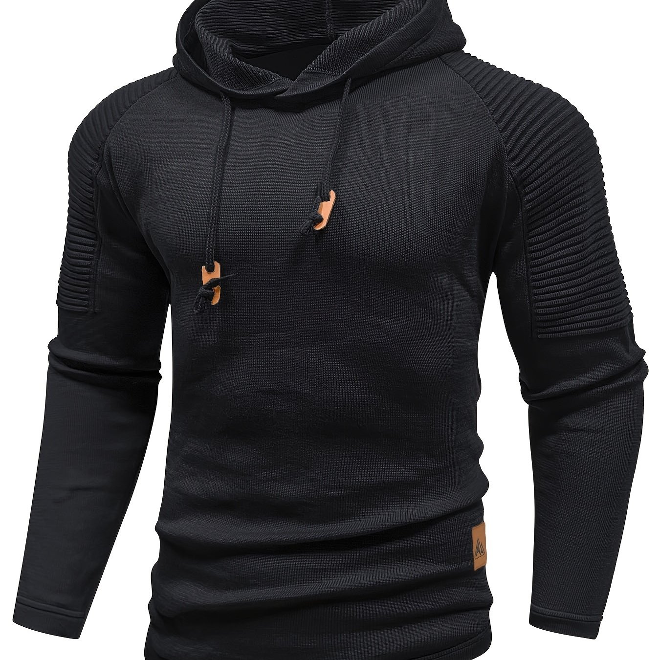 Men's Hooded Solid Color Casual Sport Sweater