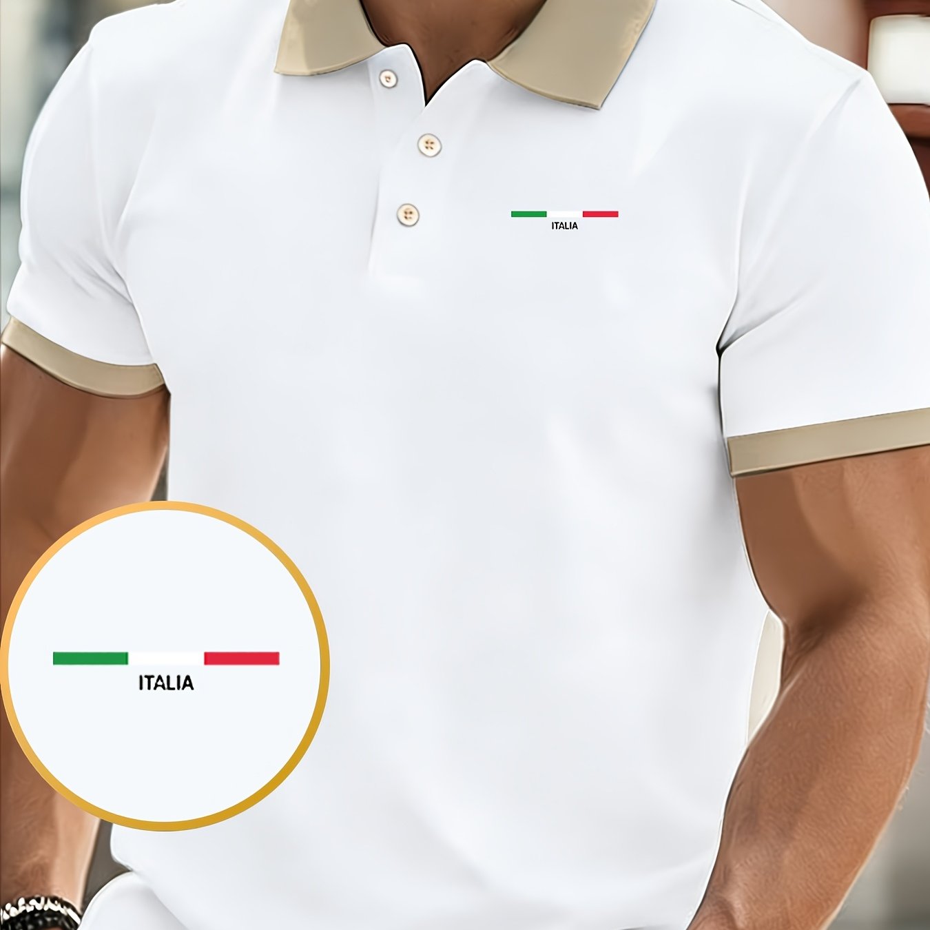 TEMU Italia High-end Fashion Sports Casual Short-sleeved Shirt, Fashionable And Breathable, Quick-drying And Moisture-wicking, Soft And -friendly,
