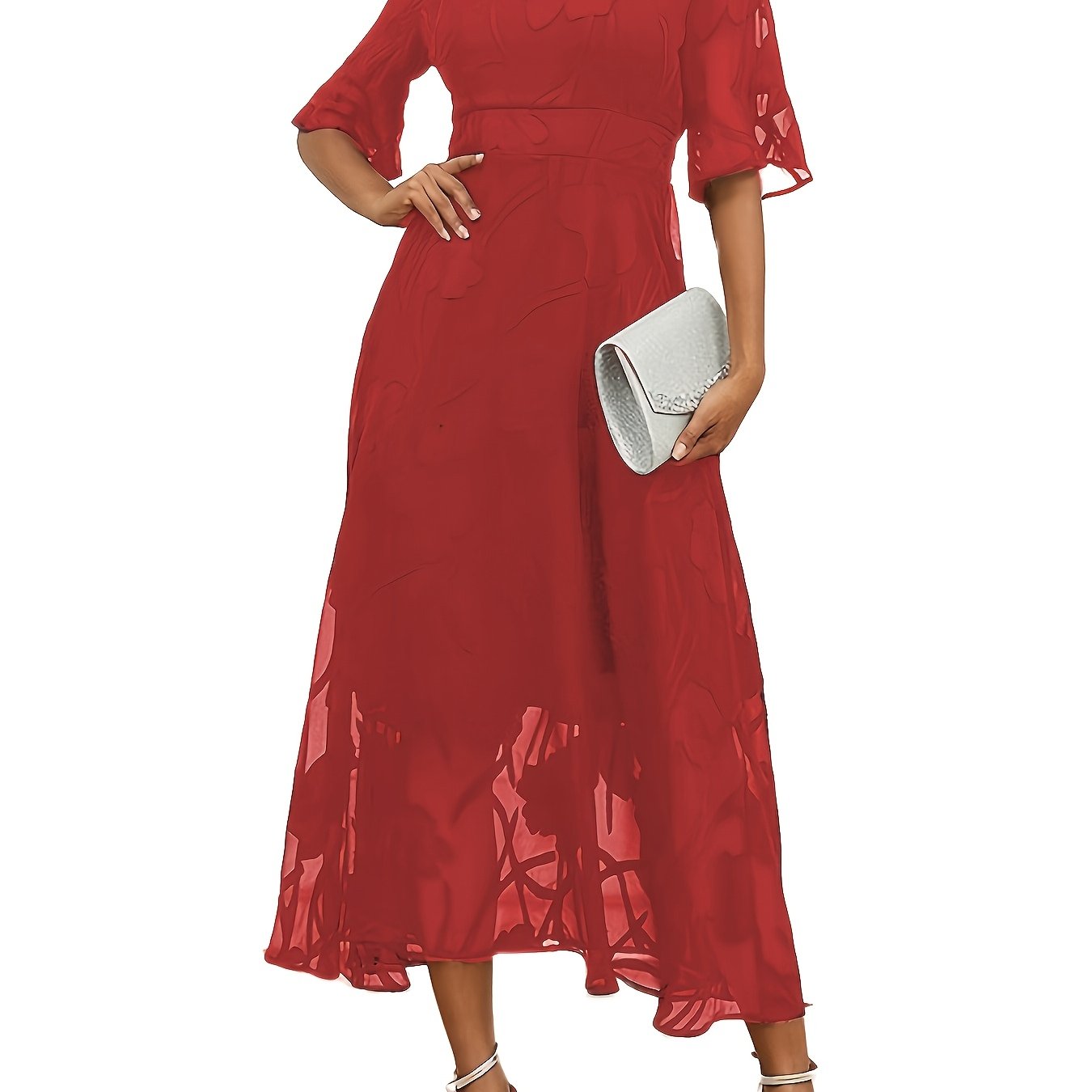 Plus Size, Fashionable And Elegant Long Dress For Plus-size Women