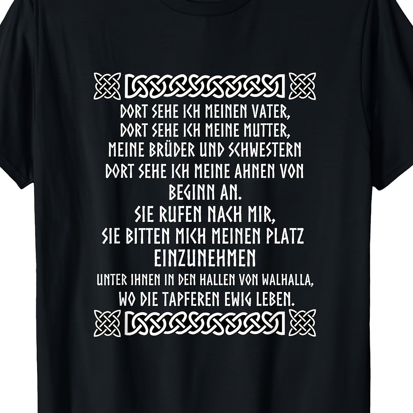 Image of Viking Nordic Mythology T-shirt, Black, Men's T-shirt Vintage Perfect For Home|outdoor|work|gifting (birthdays|mother's Day|valentine's Day) S To 3xl Unisex
