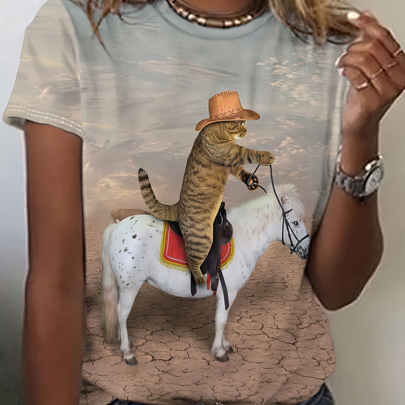 Tシャツ・カットソー LORES Horse Dyed S/S Tee SA024 Amazon.com: Horse Artwork Tree Colourful Animal Horse T