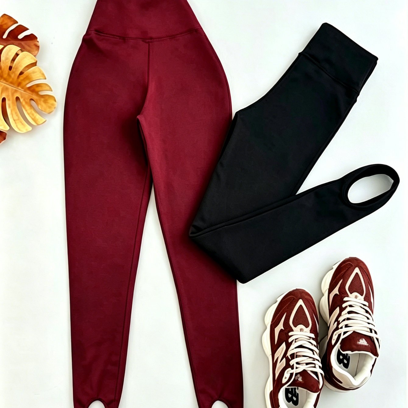 TEMU Fall Winter Women's 2pcs Set, High-waist Leggings, Pants, High-stretch Skinny Trousers, Suitable For Daily Fitness