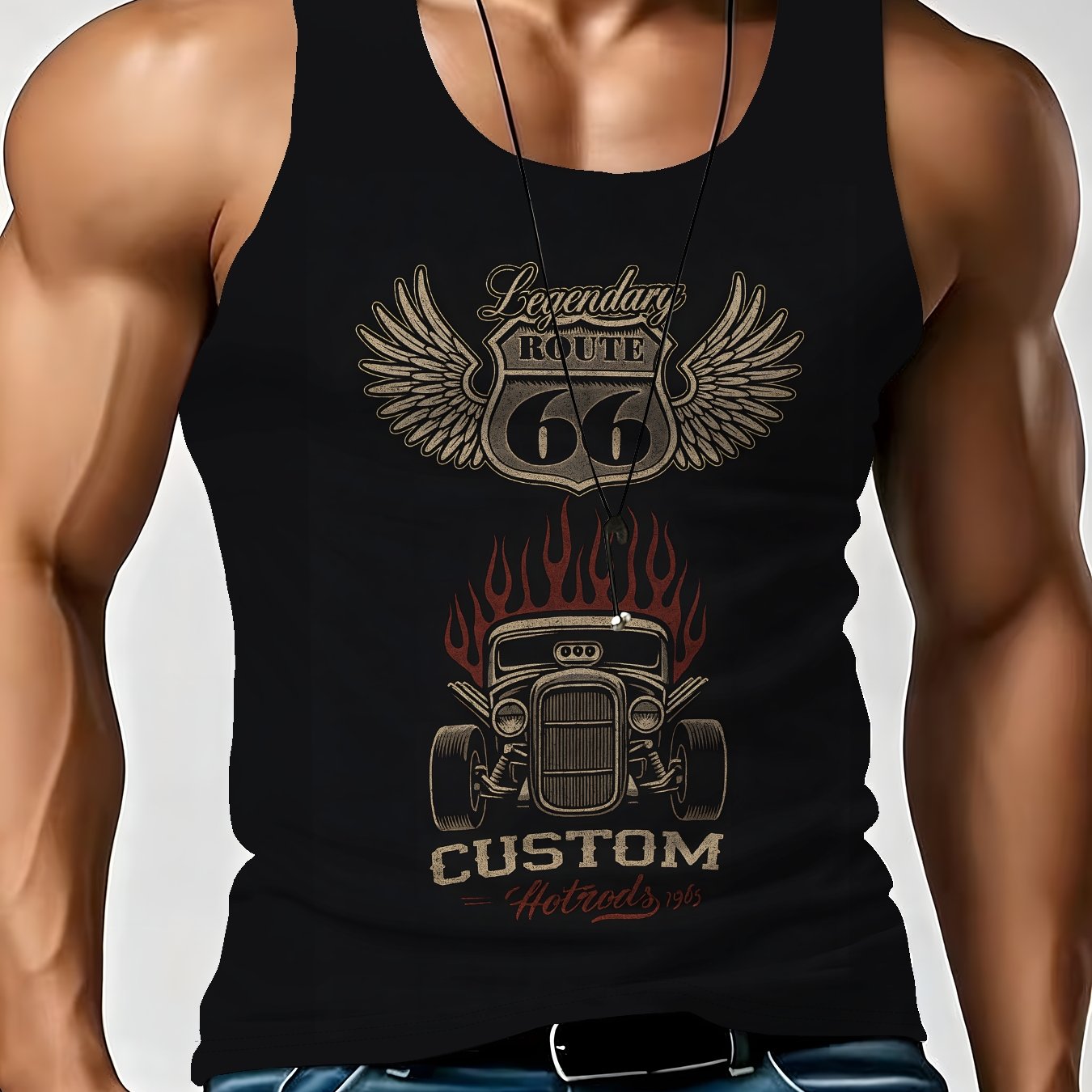 TEMU Trendy Vest Men's Summer American Loose All-match Casual Sleeveless Vest Fashion Brand