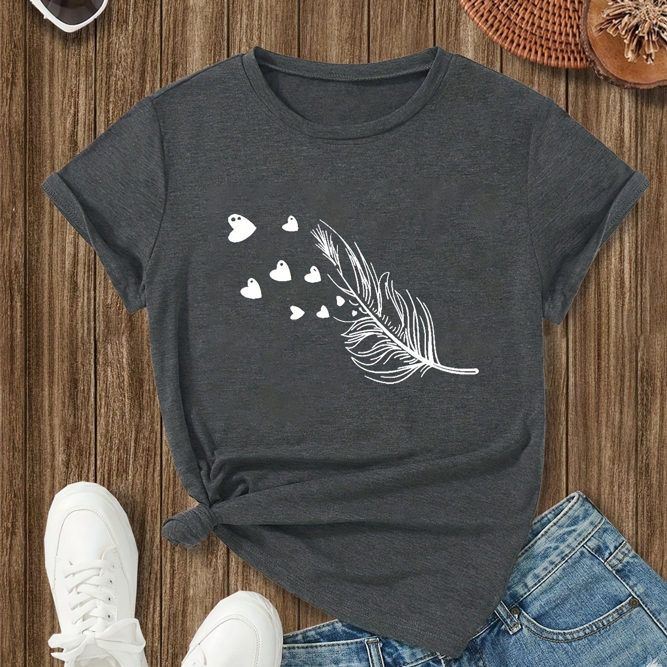 Printed T-shirt, Casual T-shirt, Colored T-shirt