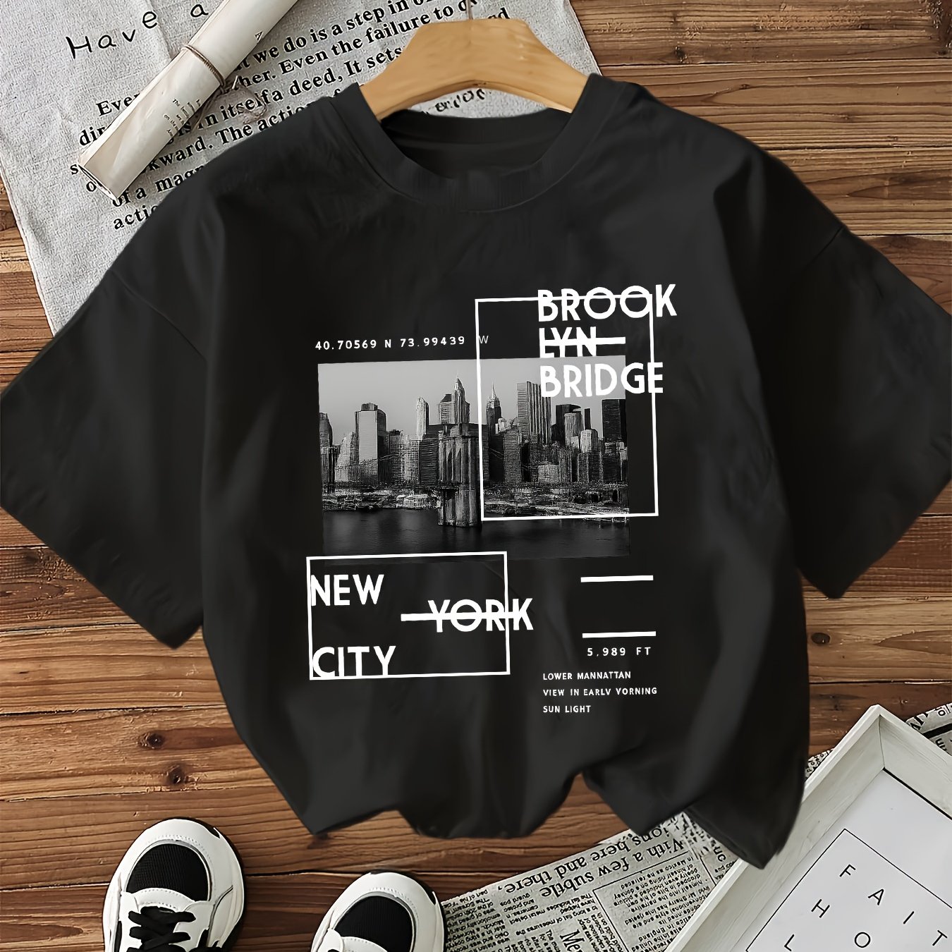 TEMU T-shirt d'été à manches courtes pour femmes, décontracté et athlétique, avec imprimé de lettres et col rond
