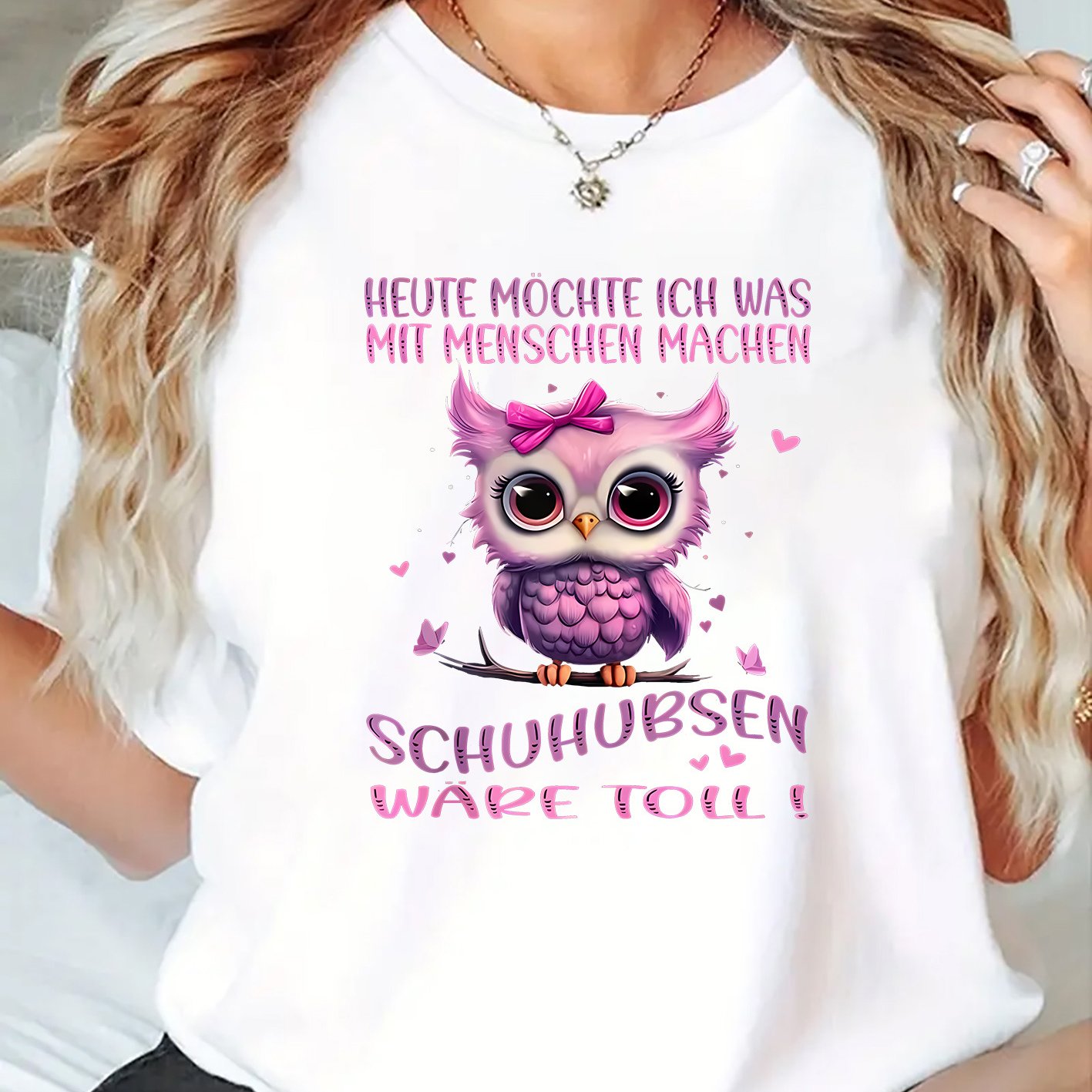 TEMU Trendiges Buchstaben Cartoon Eule Design, Damen Freizeit Sportbekleidung, Damen Freizeit Sweatshirt T-Shirt, Damen Freizeit Sport T-Shirt