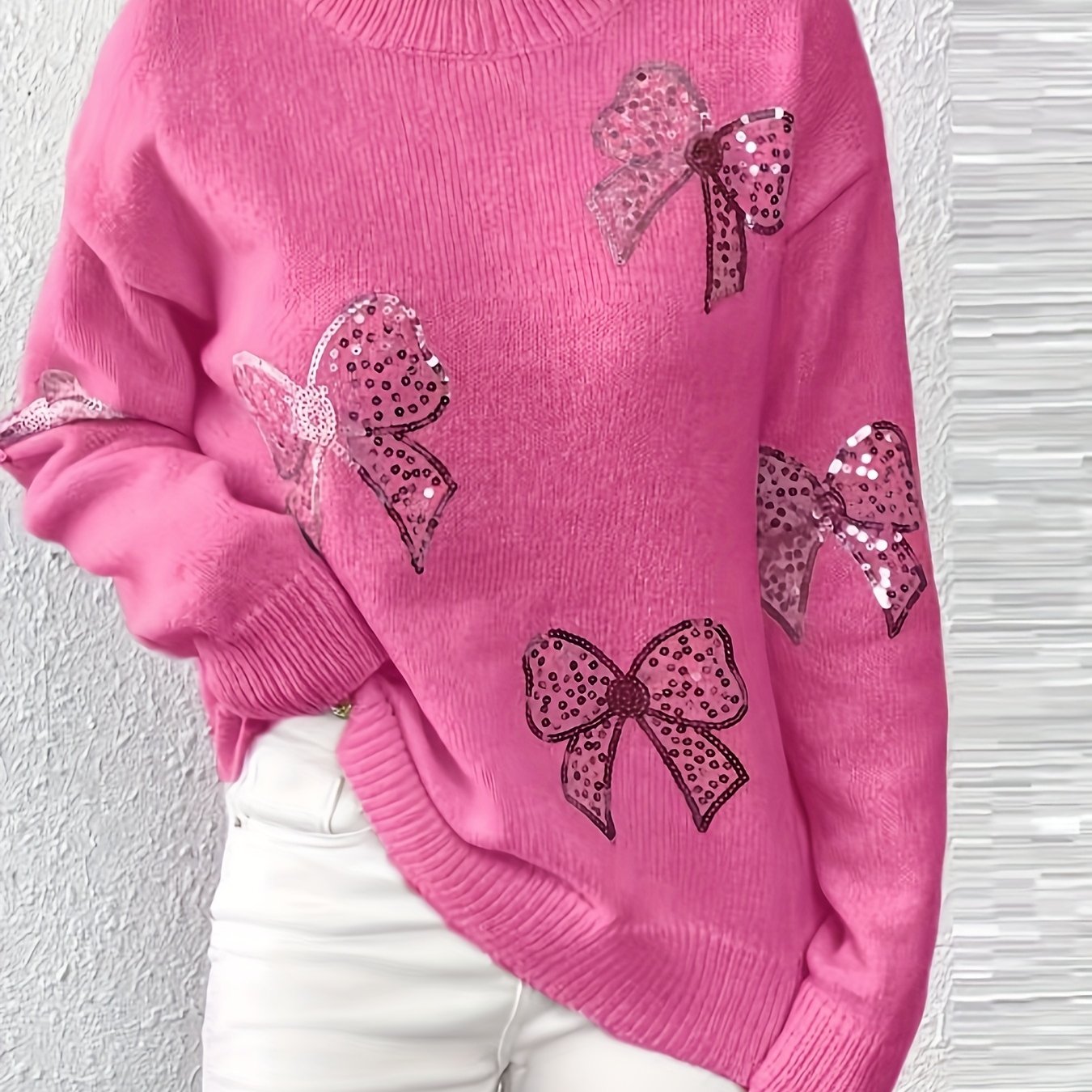 TEMU Plus Size - Autumn Winter Round Neck Pullover Long Sleeve Shirt