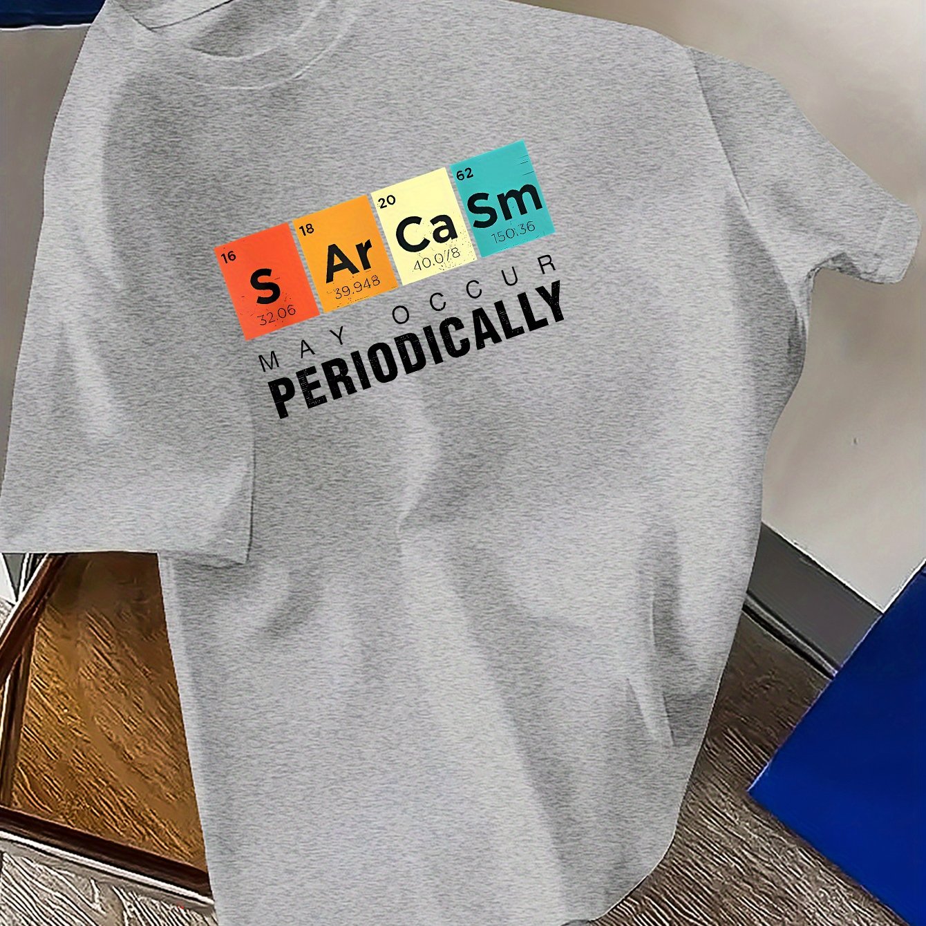 TEMU Plus Size Summer Letter Print Crew Neck Short Sleeve Casual T-shirt, Breathable And Soft Polyester, For Gym Wear, Gift For , Plus Size