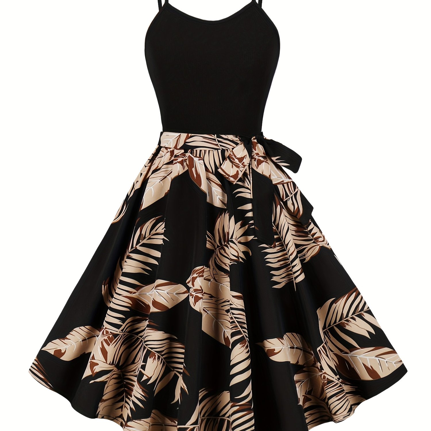 E-shop Elegantes Party-Cami-Kleid mit Aufdruck