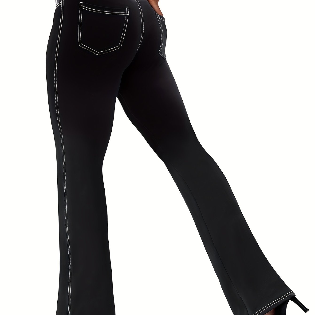 Women's Size Athletic Leggings, High-waist -lifting Yoga Pants Flared Trousers, Outdoor Casual Fitness Flare Pants