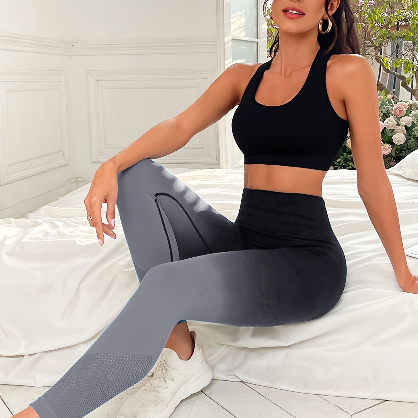 Flaunt Curves Sexy Ombre Yoga Leggings High Elastic Hip - Temu