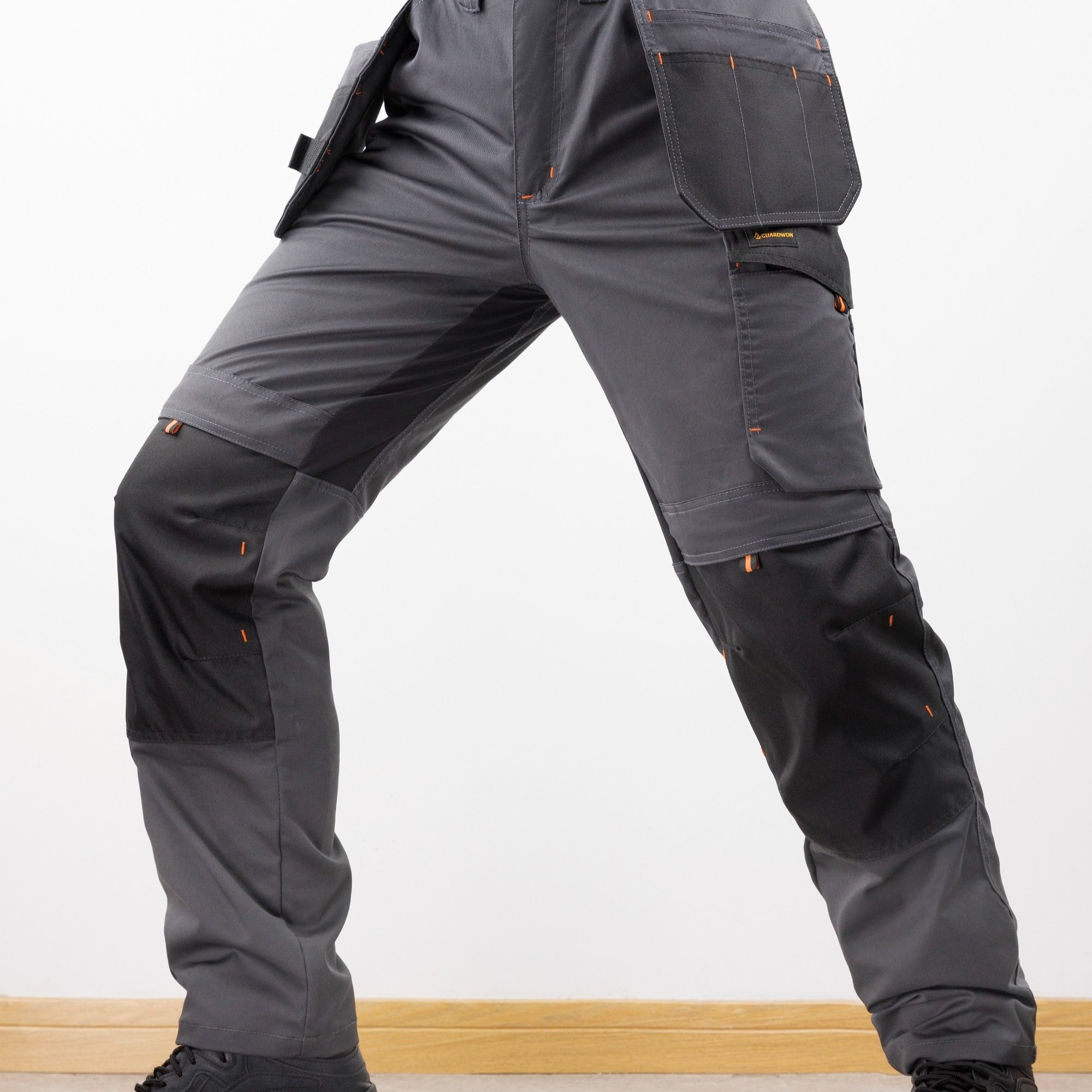 Men's Elastic Cargo Pants With Multiple Pockets, Style, 1pc