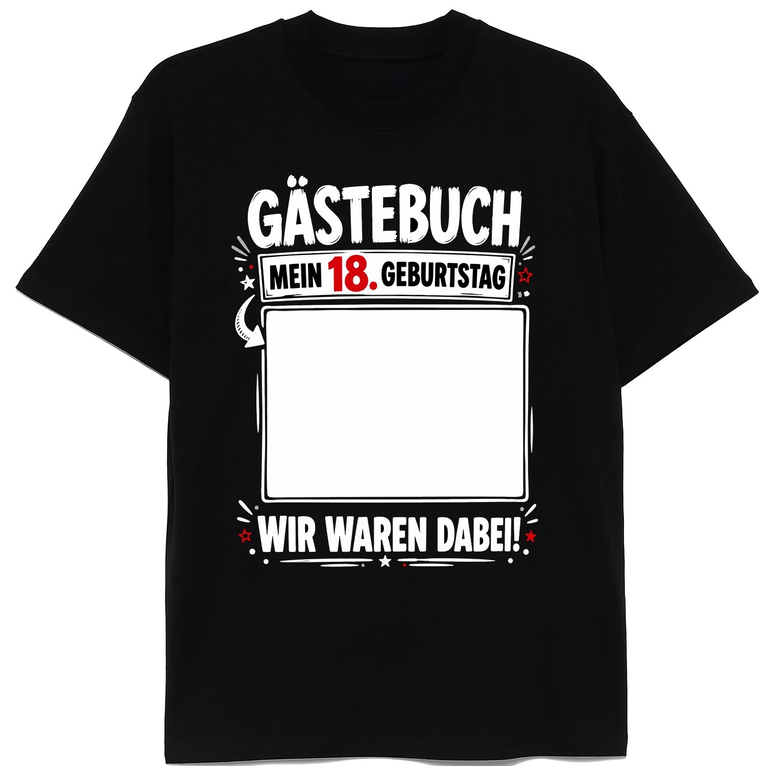 Old Party Oufits 18th Birthday German Guestbook Shirt Gift For Men Women