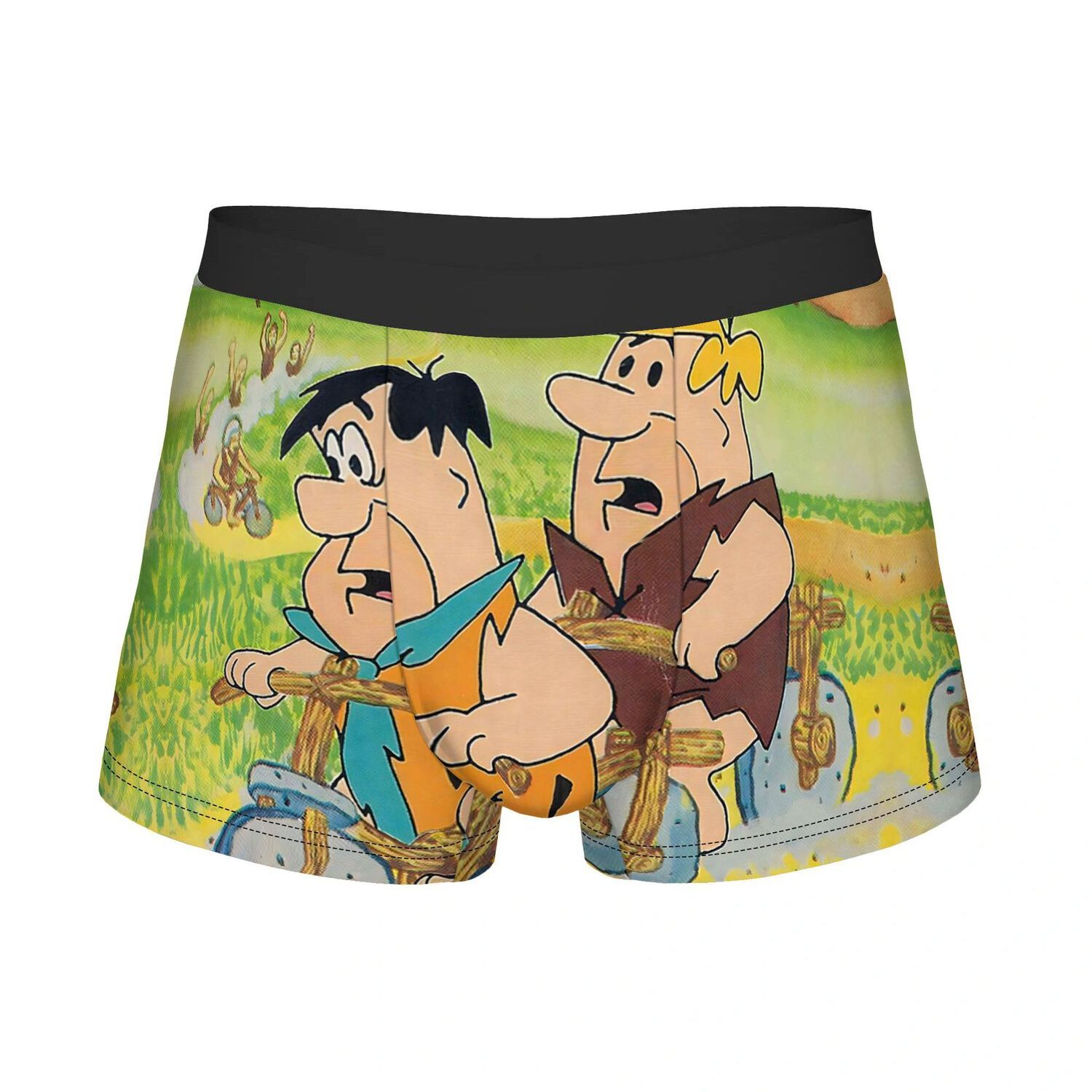 TEMU 2d Print Design The Flintstone For Border Underwear Polyester Novelty Casual Wear