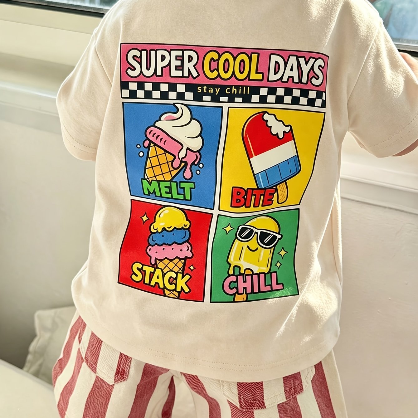 TEMU 1pc Boys' Short-sleeve T-shirt - Small To Large Size Boys' Short-sleeve T-shirt 2026 Summer Top