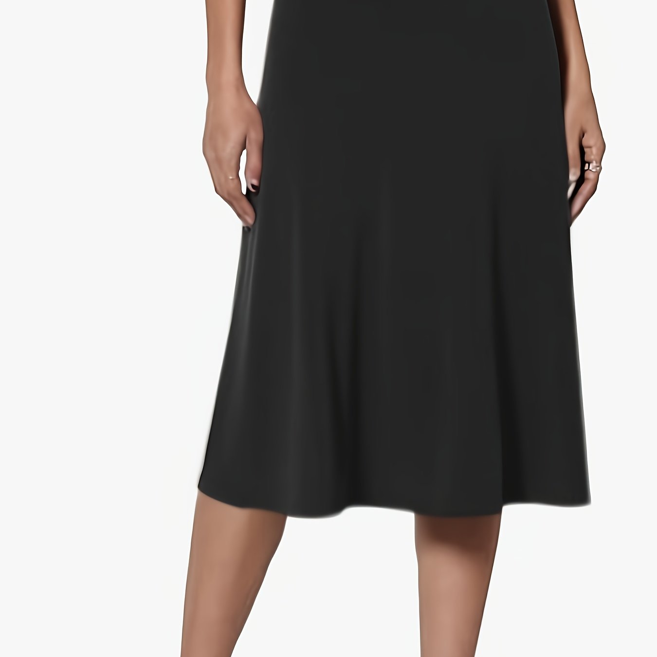 E-shop Solider High-Waist Temperament Midi Rock