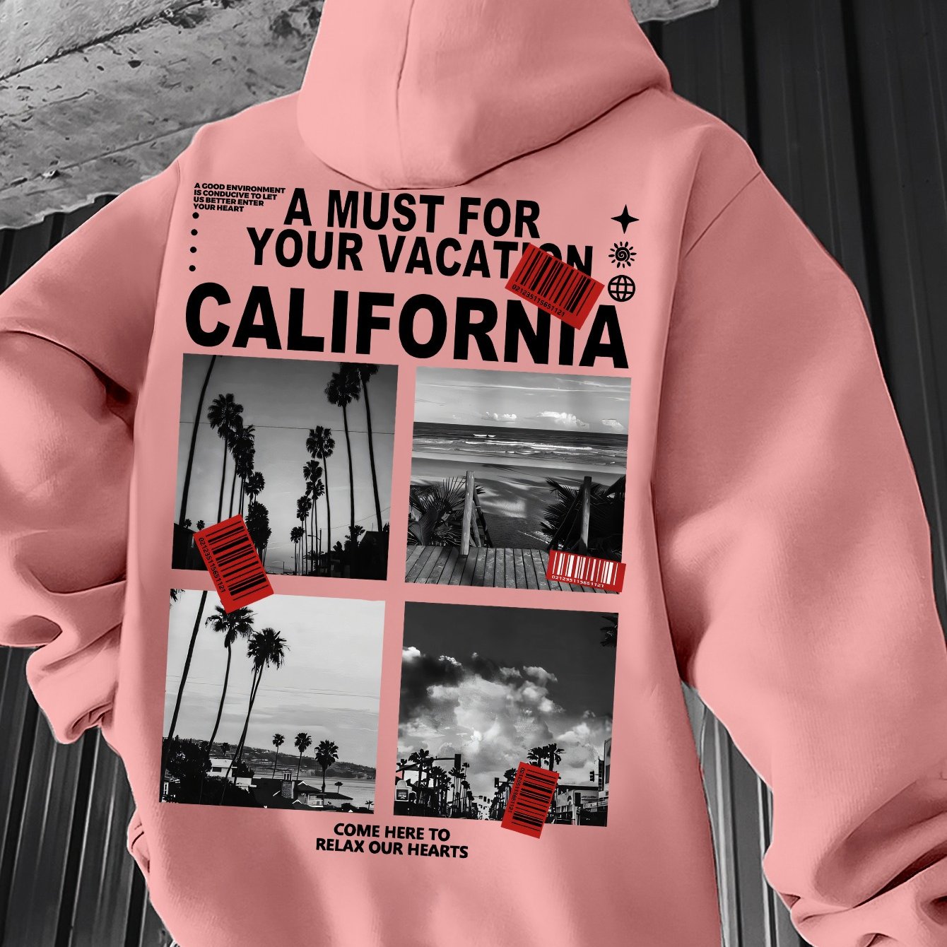 TEMU Men's Casual Hooded Sweatshirt For Spring And Autumn, Youth Stylish Hoodie