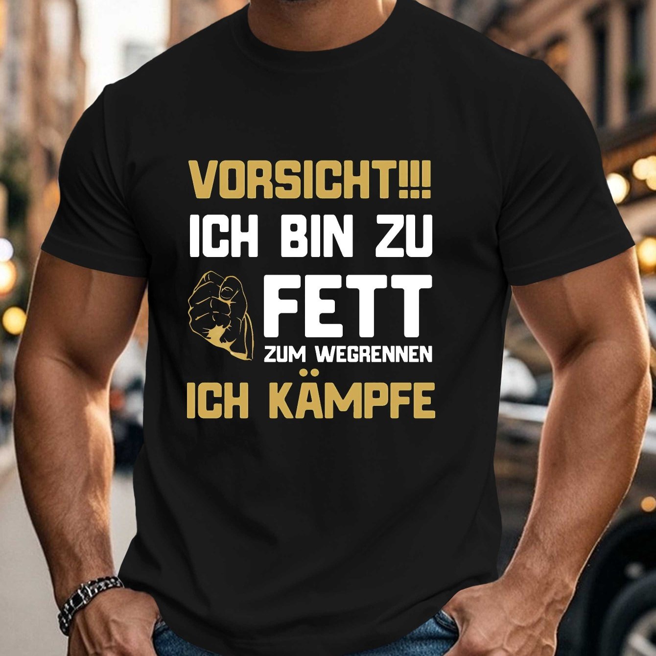 TEMU Lustiges humorvolles deutsches Crinkle Plus Size Herren-T-Shirt, PLUS SIZE