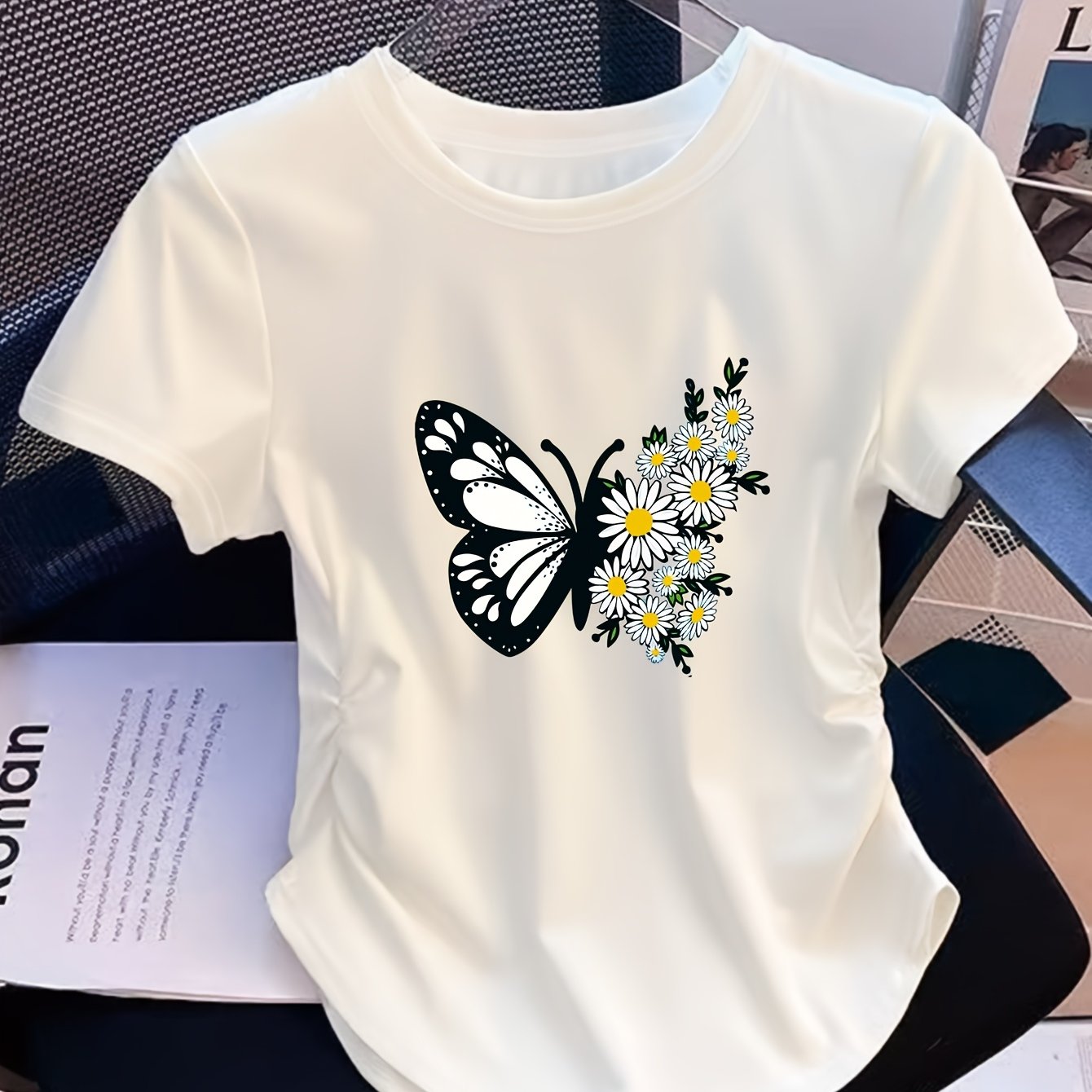 TEMU Newly Women's Top With A High-waist Design That Cinches The Waist For A Slimmer Figure. Features Elasticity And Is Suitable For Casual Wear. A