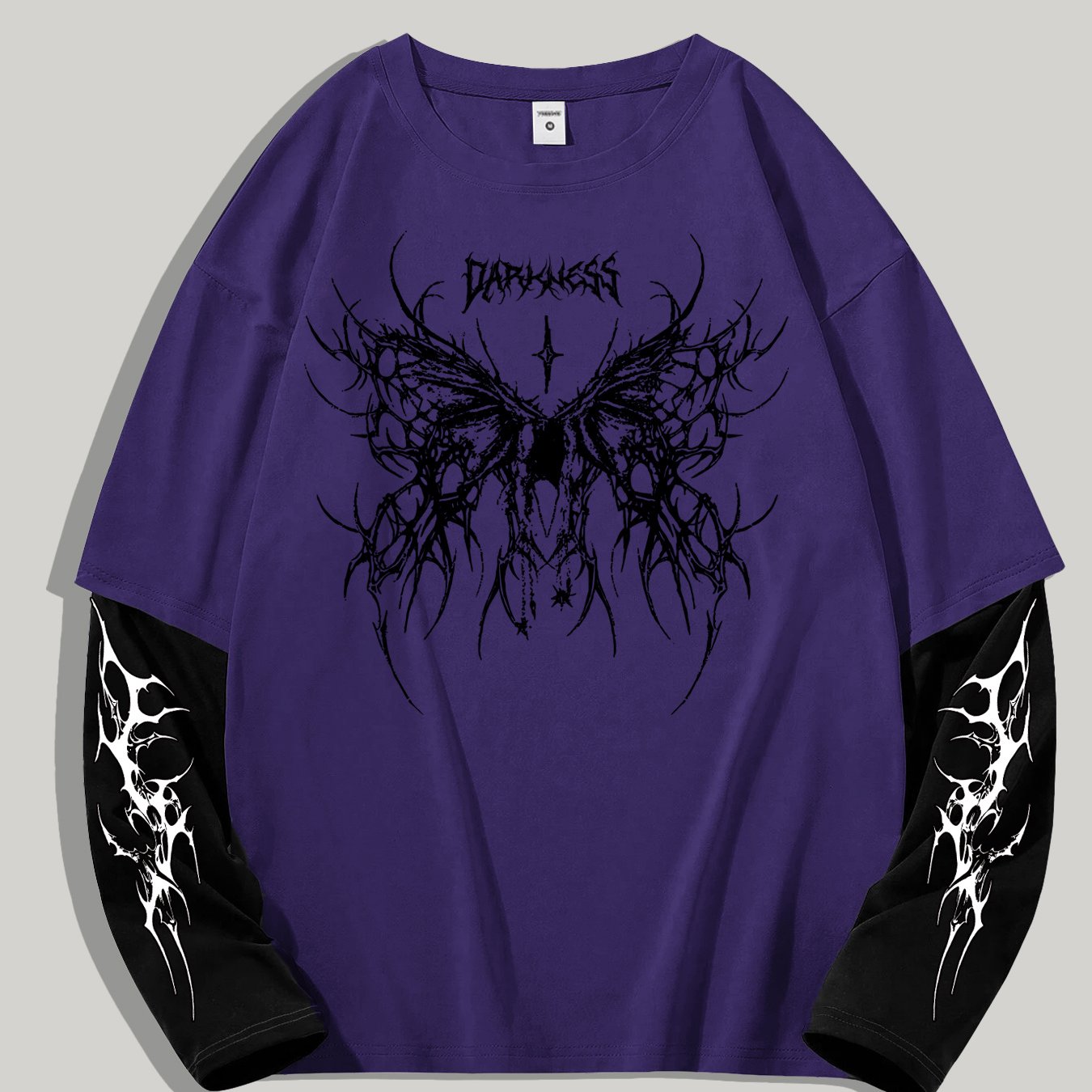 TEMU Spring Summer Fashion Hit - Men' Hip-hop Dark T-shirt, Casual Trendy Style For Daily Wear, Perfect For Street Fashion Enthusiasts